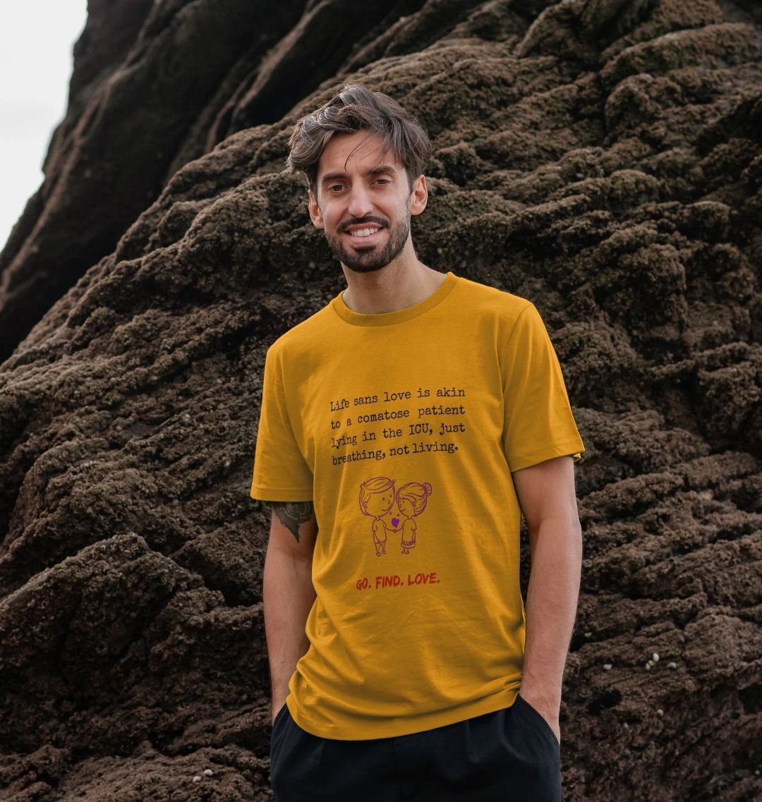 π¬π§ Go Find Love (Light) - Unisex Organic Cotton T-Shirt