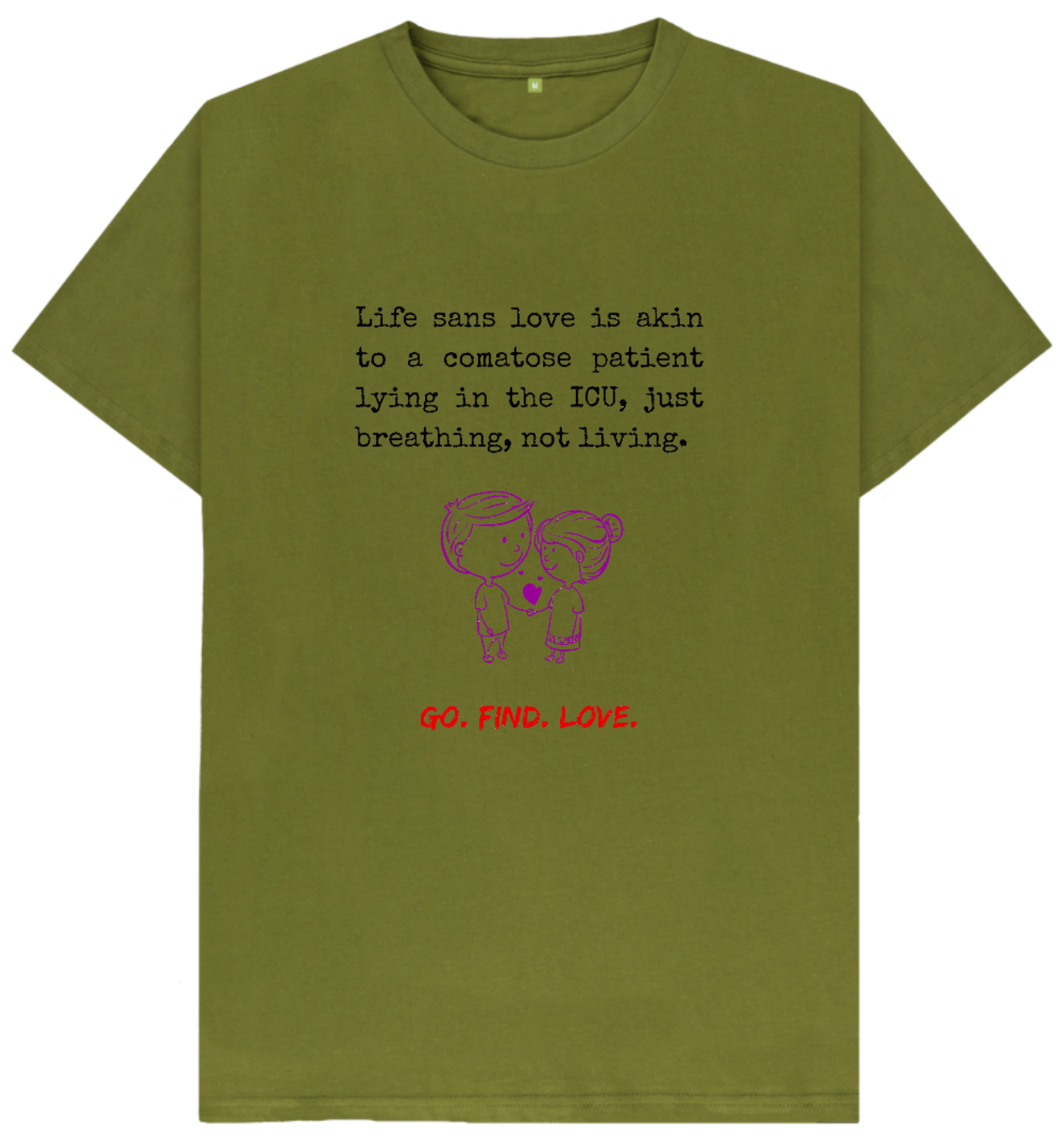 π¬π§ Go Find Love (Light) - Unisex Organic Cotton T-Shirt
