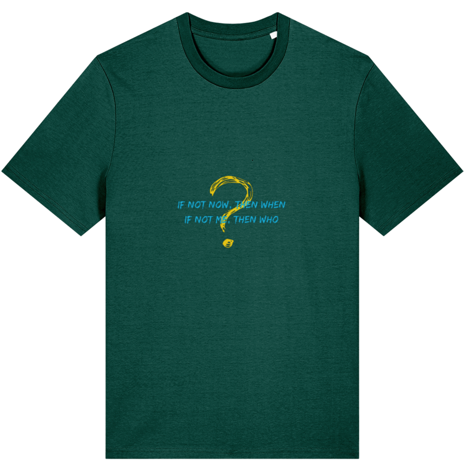 Organic Cotton If Not Now Then When If Not Me Then Who - Unisex Tee