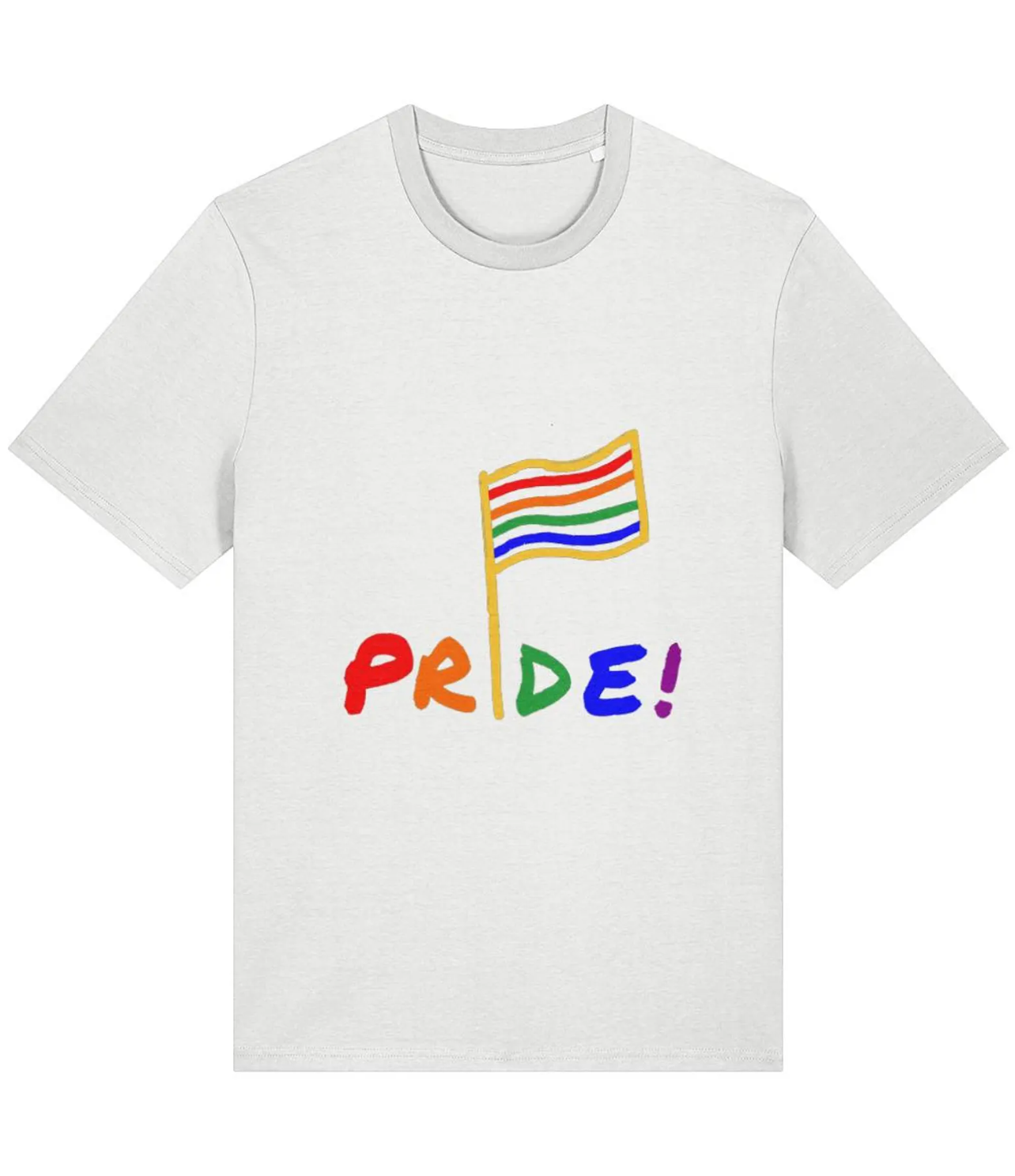 Organic Cotton Pride Rainbow T-Shirt - LGBTQ+ Unisex Tee