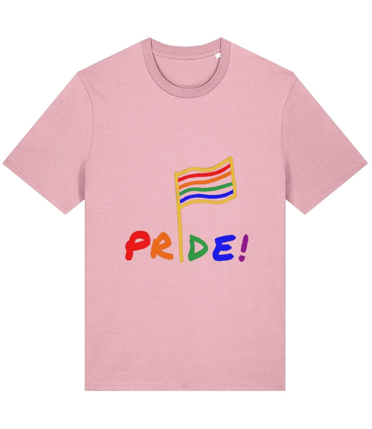 Organic Cotton Pride Rainbow T-Shirt - LGBTQ+ Unisex Tee