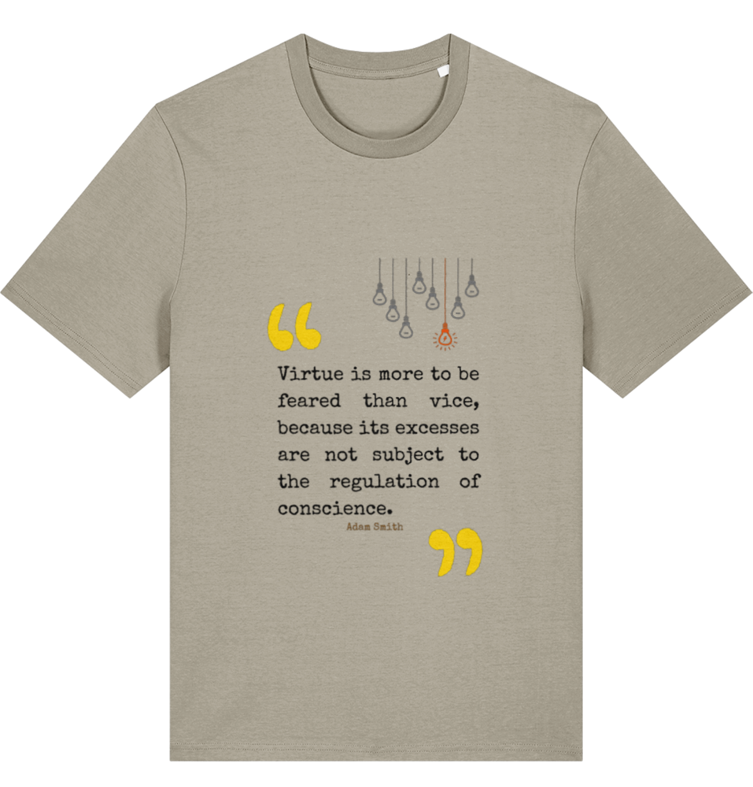 Organic Cotton Virtue Is More To Be Feared Than Vice - Unisex Tee