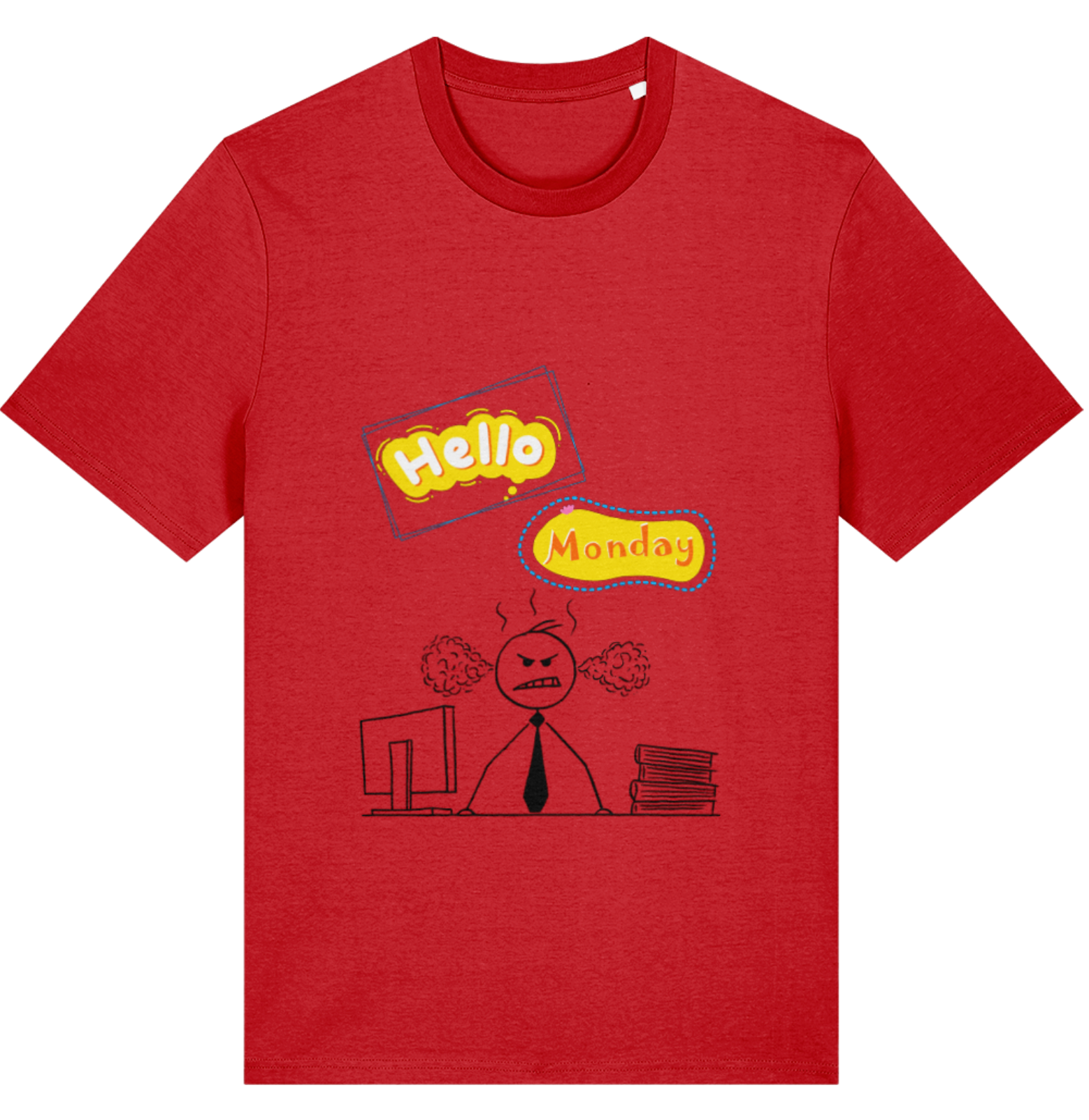 Organic Cotton Funny Hello Monday - Unisex Tee