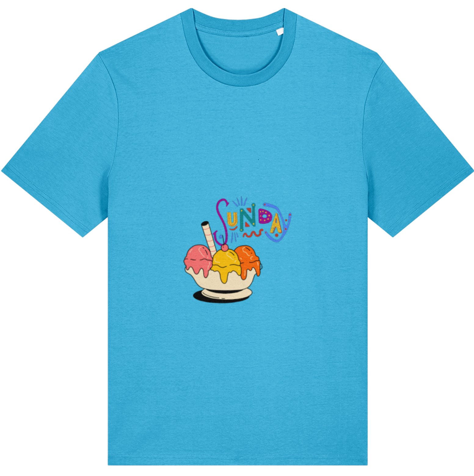 Organic Cotton Funny Sunday Sundae - Unisex Tee