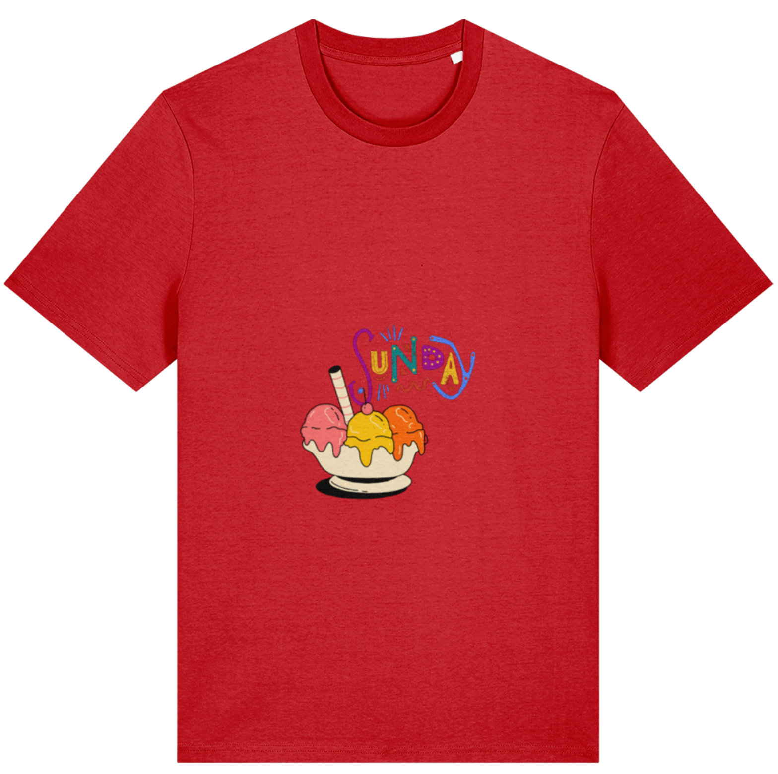 Organic Cotton Funny Sunday Sundae - Unisex Tee