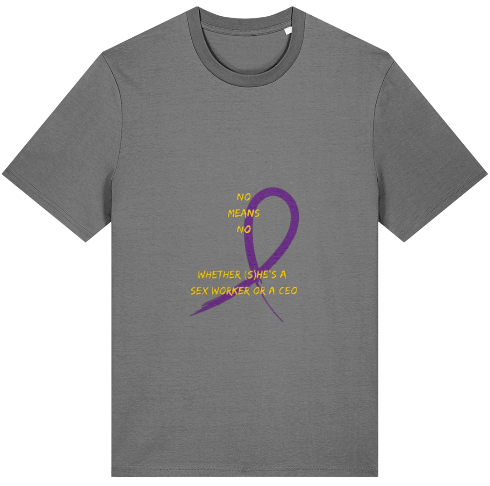 Organic Cotton No Means No - Unisex Tee