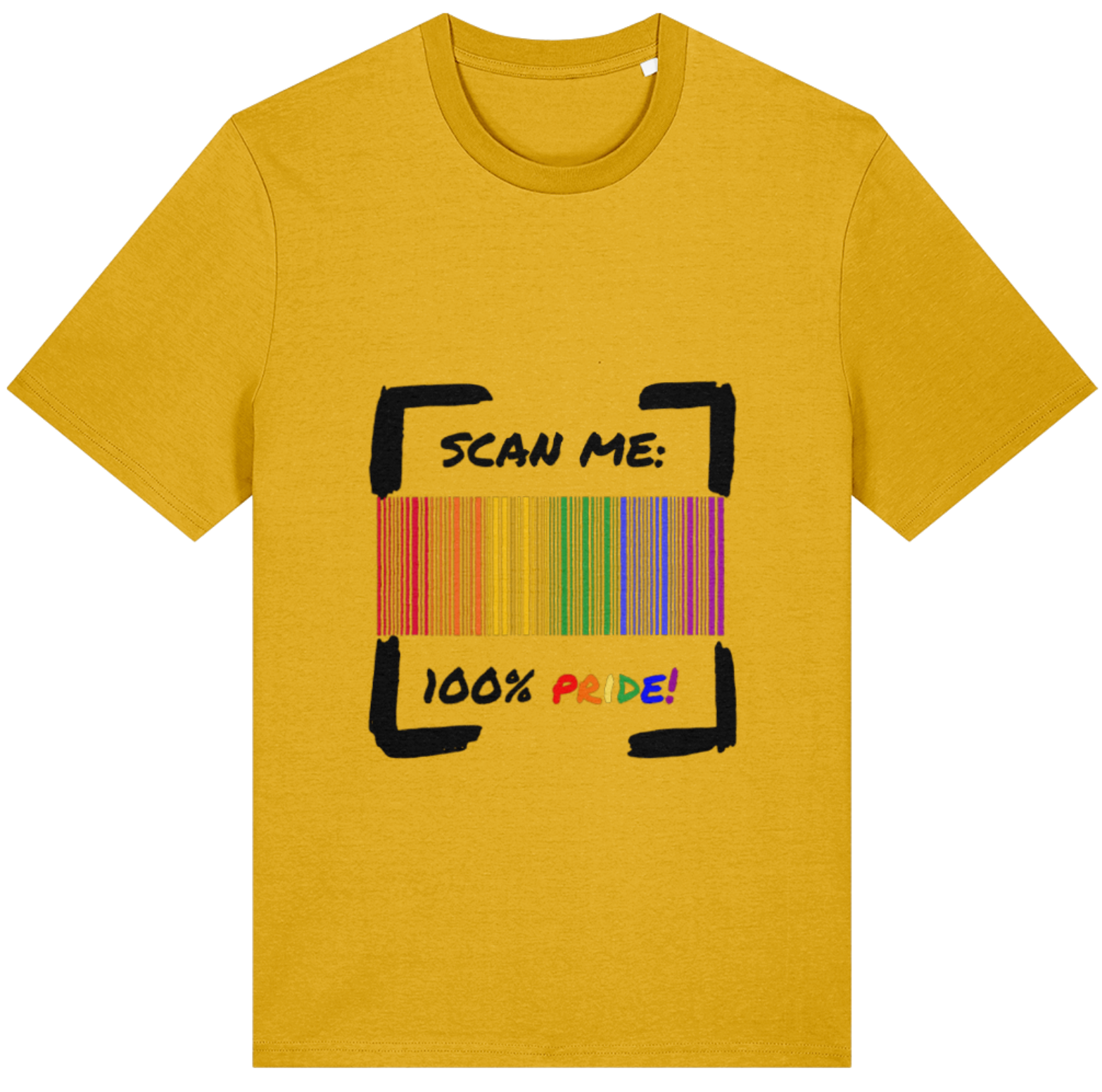 Organic Cotton Scan Me 100% Pride - Unisex Tee