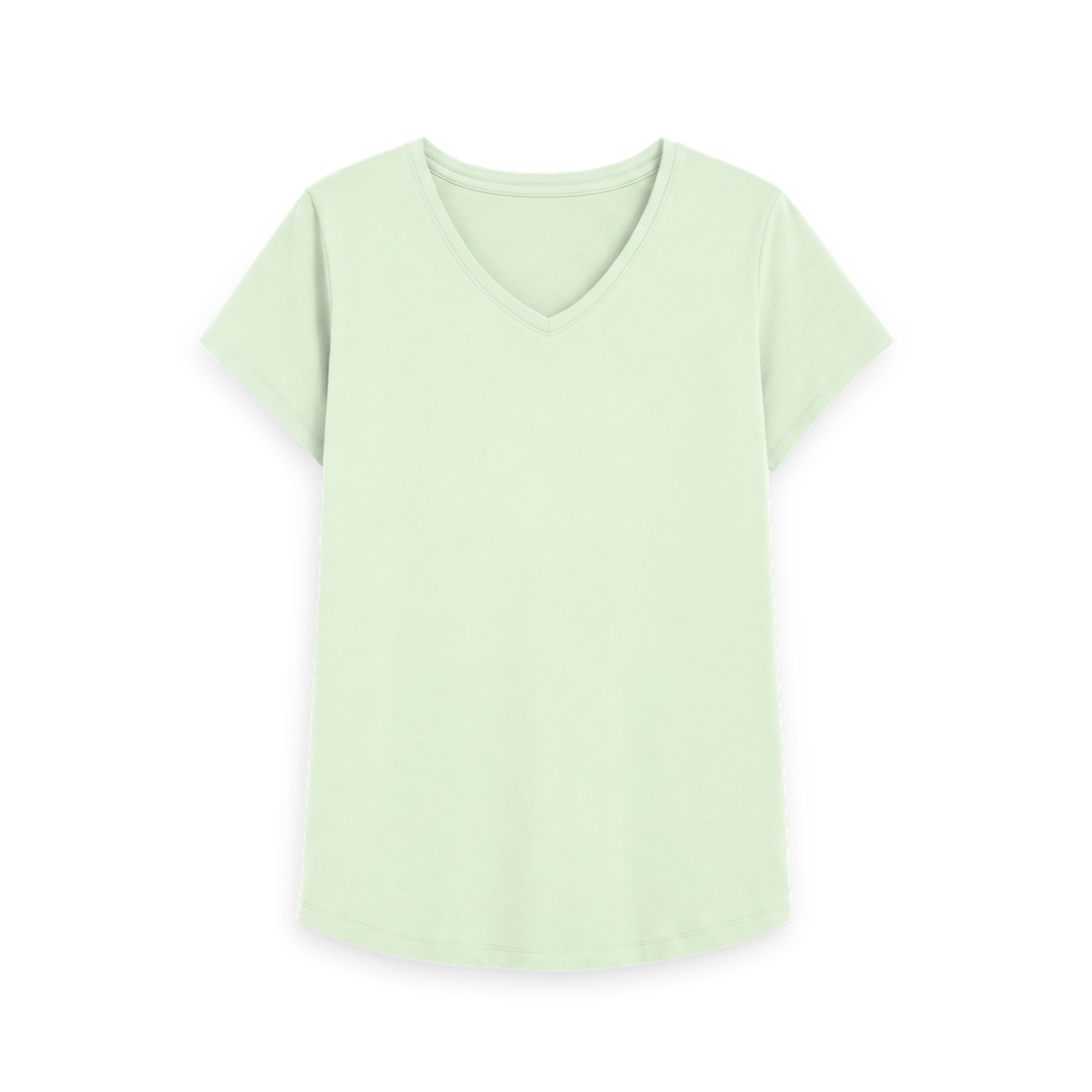 Pastel Green Printed T-shirt Front