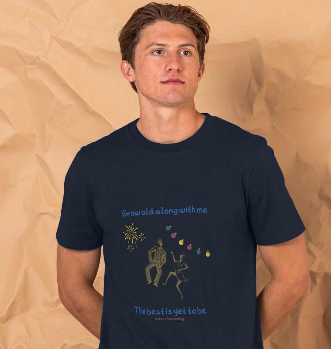 🇬🇧 Grow Old With Me The Best Is Yet To Be - Unisex Organic Cotton T-Shirt