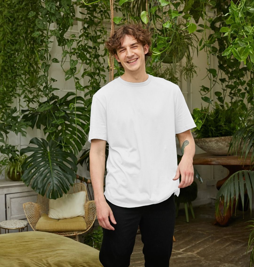 🇬🇧 Empty Canvas - Men's Organic Longline T-shirt