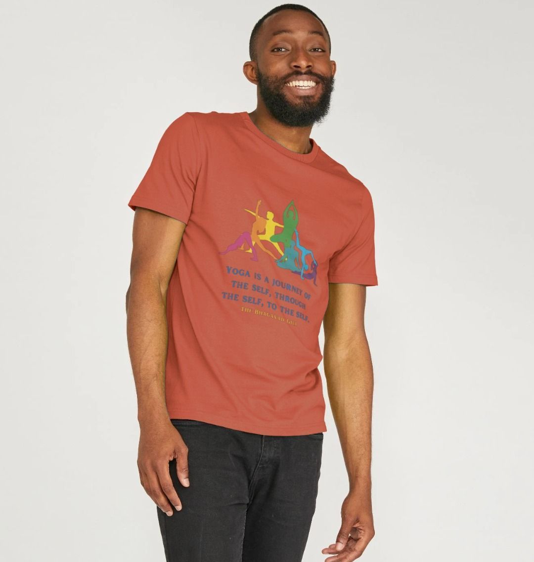 🇬🇧 Yoga is a journey (Light) - Unisex Organic Cotton T-Shirt