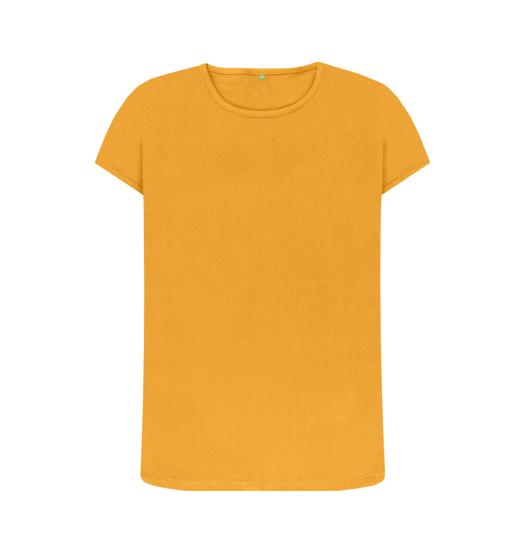 Mustard Printed T-shirt Front