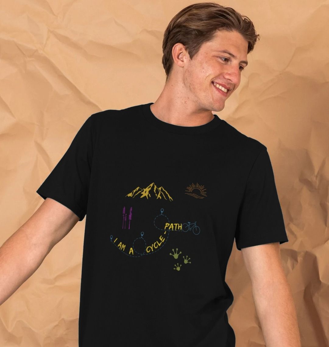 🇬🇧 I am a Cycle-path - Unisex Organic Cotton T-Shirt