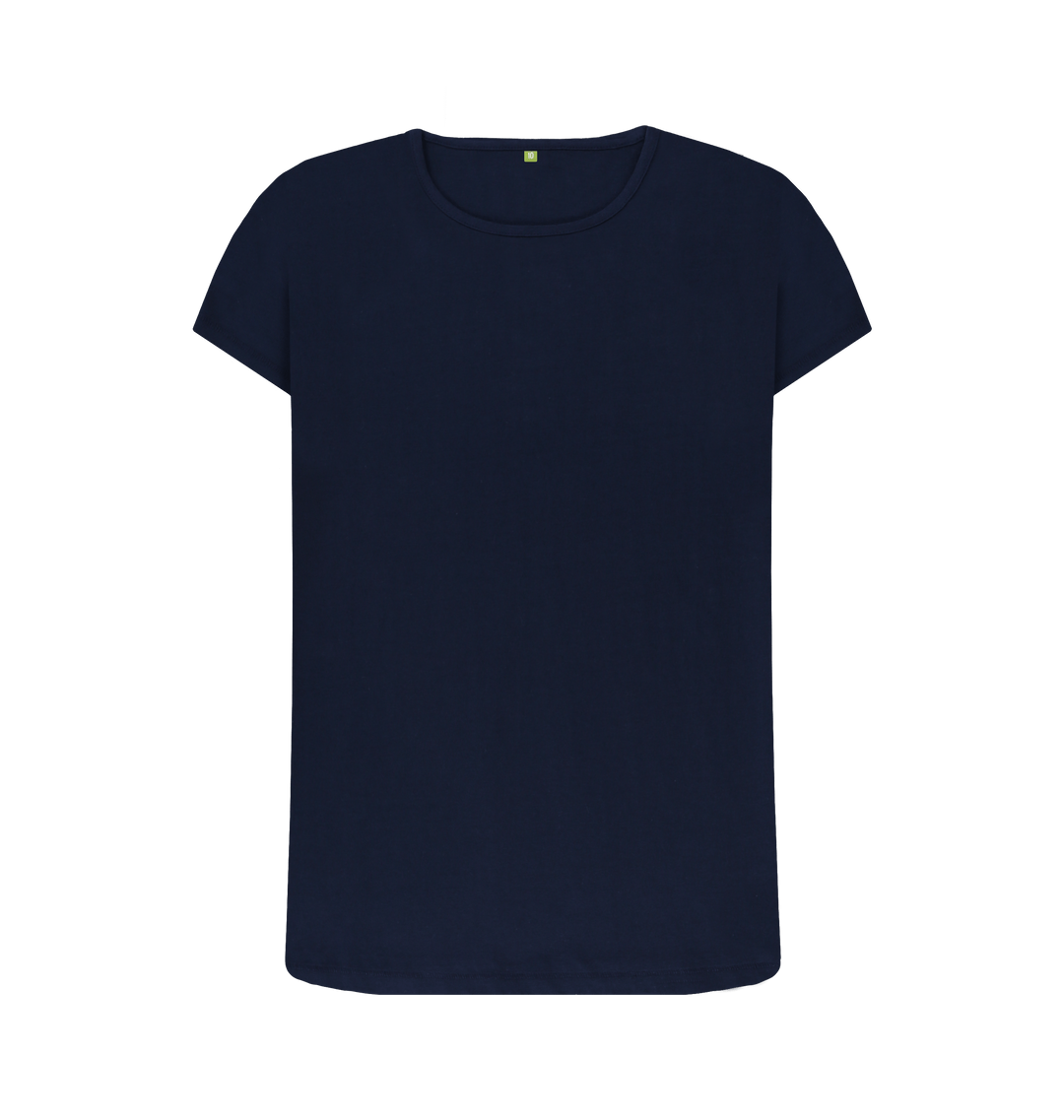 Navy Blue Printed T-shirt Front