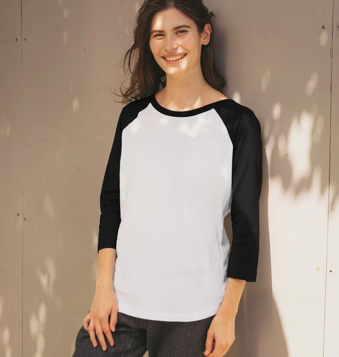 🇬🇧 Empty Canvas - Women's Organic Baseball T-shirt