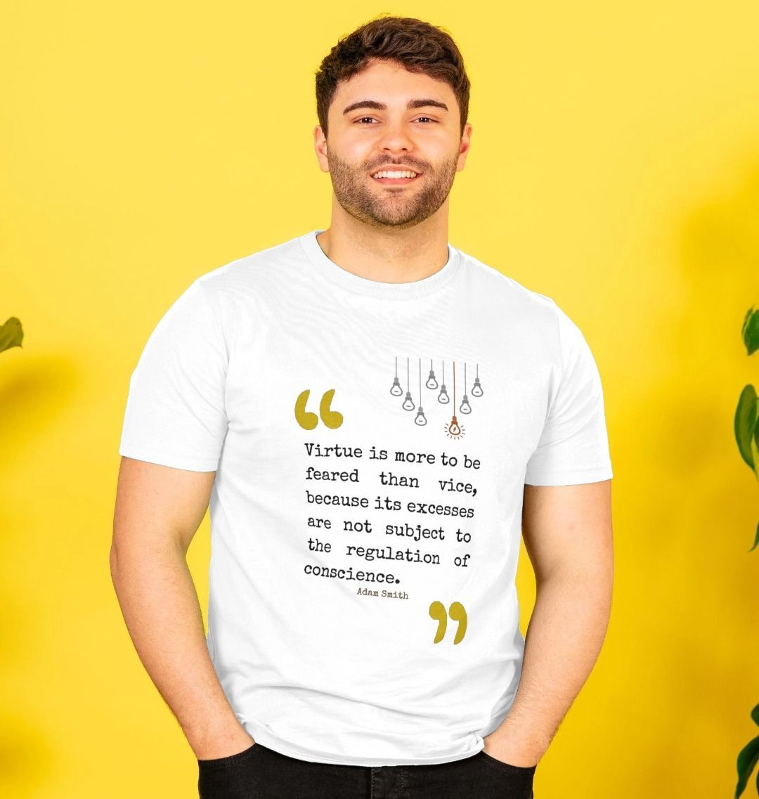 🇬🇧 Virtue Is More To Be Feared Than Vice (Light)- Unisex Organic Cotton T-Shirt