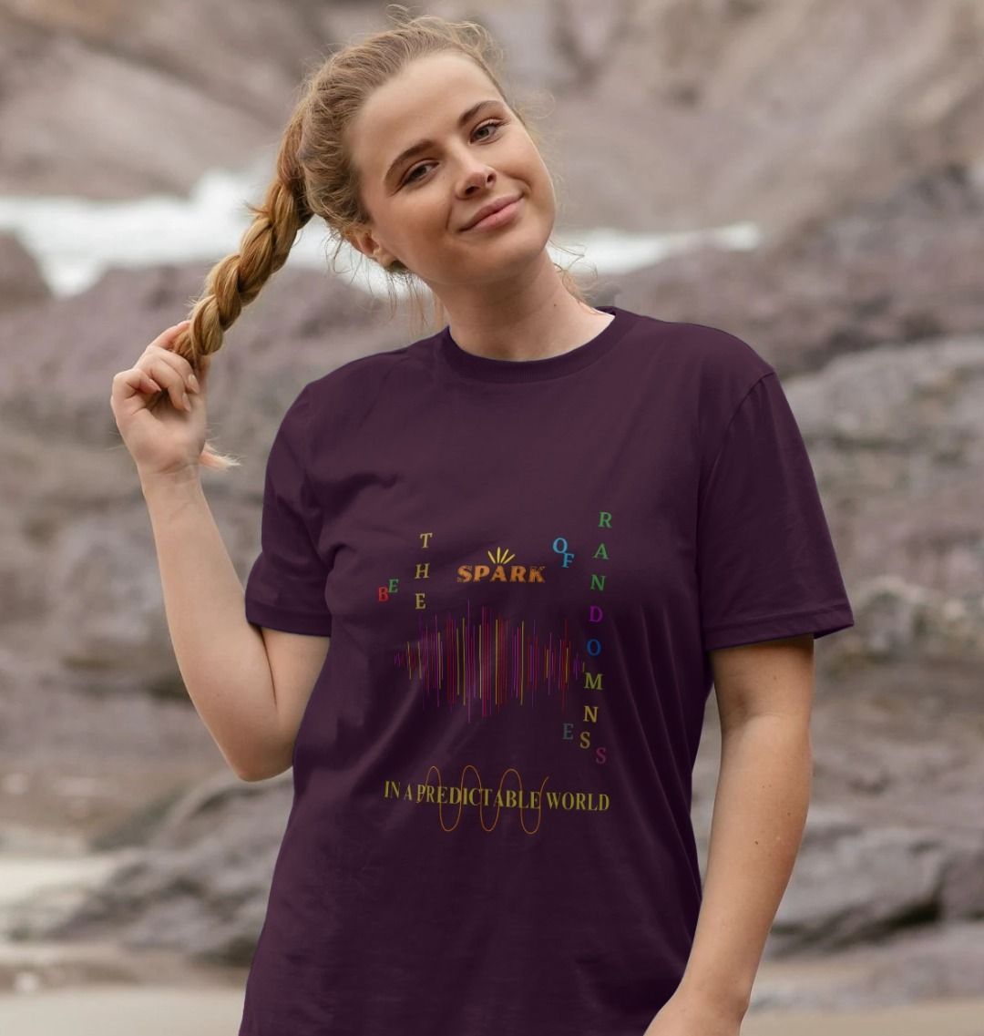 🇬🇧 Be The Spark of Randomness In a Predictable World - Unisex Organic Cotton T-Shirt