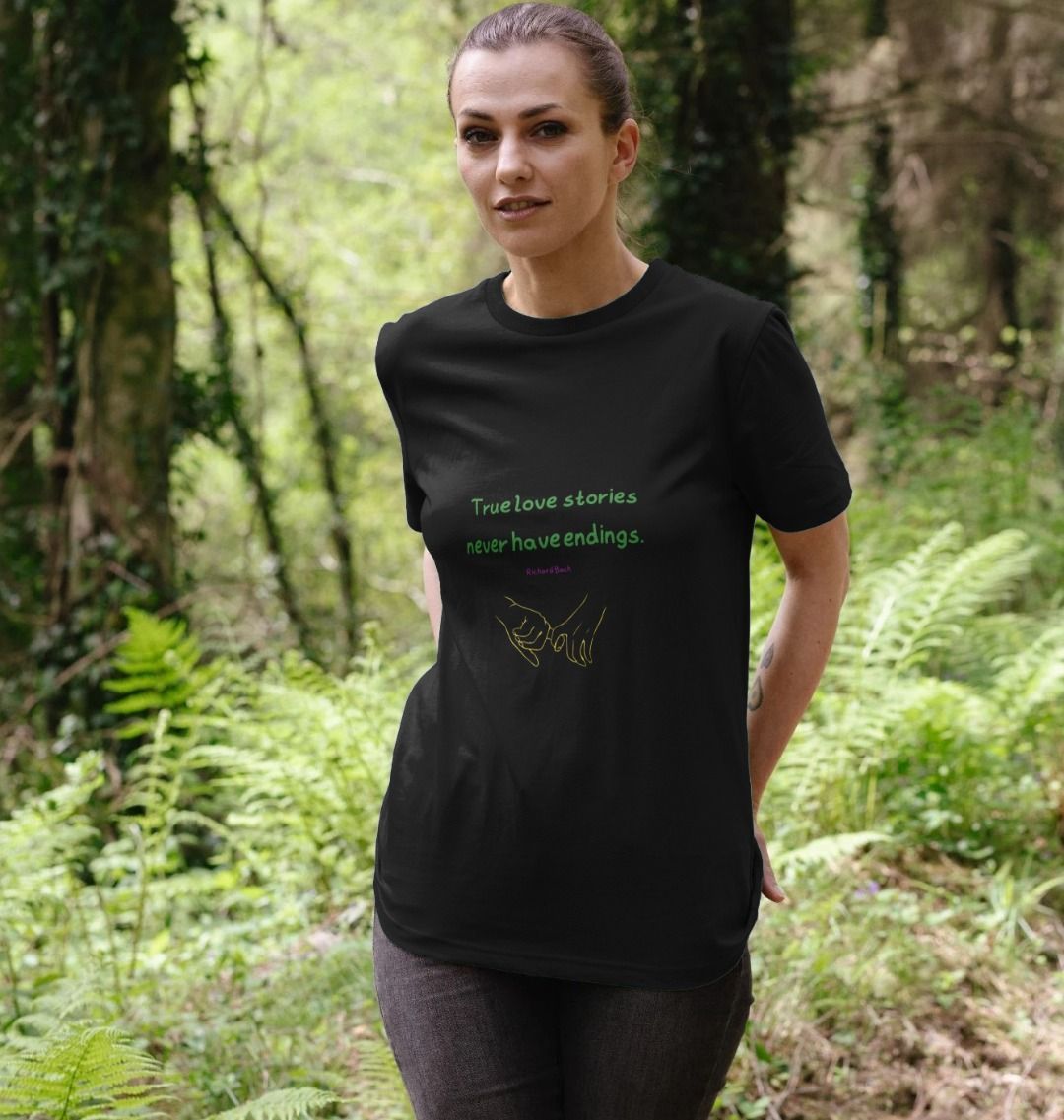 🇬🇧 True Love Stories Never Have Endings - Unisex Organic Cotton T-Shirt