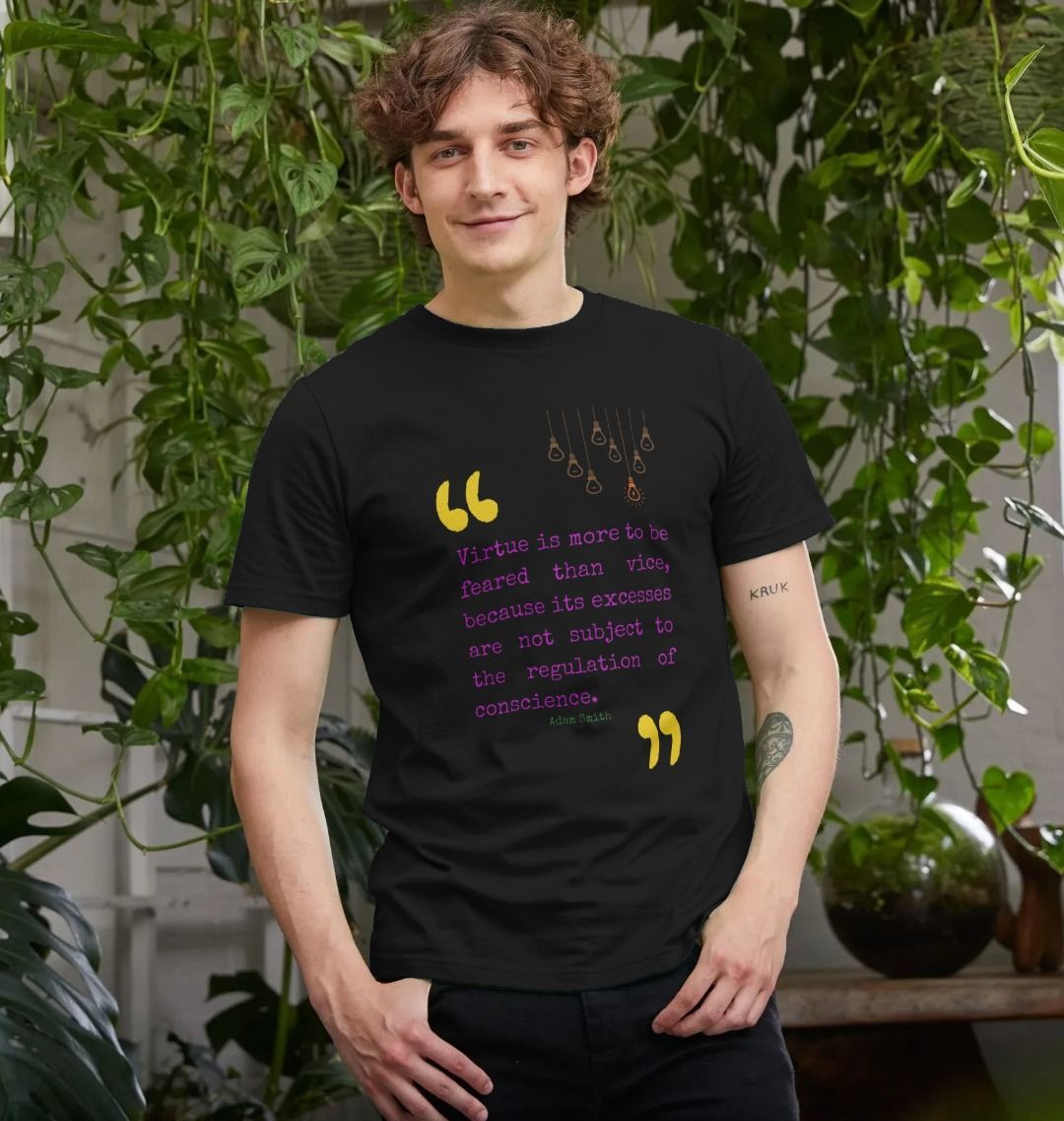 🇬🇧 Virtue Is More To Be Feared Than Vice (Dark)- Unisex Organic Cotton T-Shirt