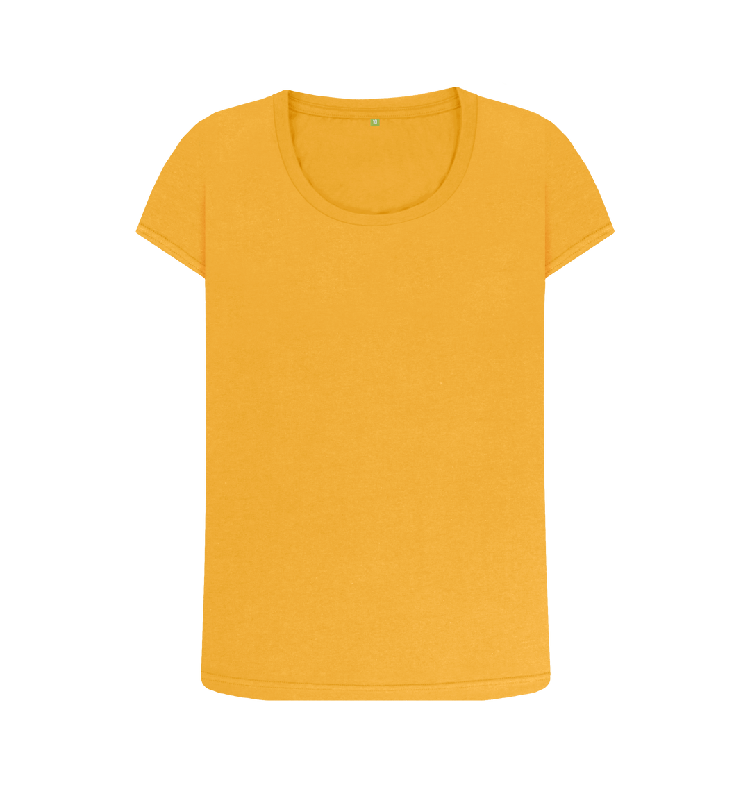 Mustard Printed T-shirt Front
