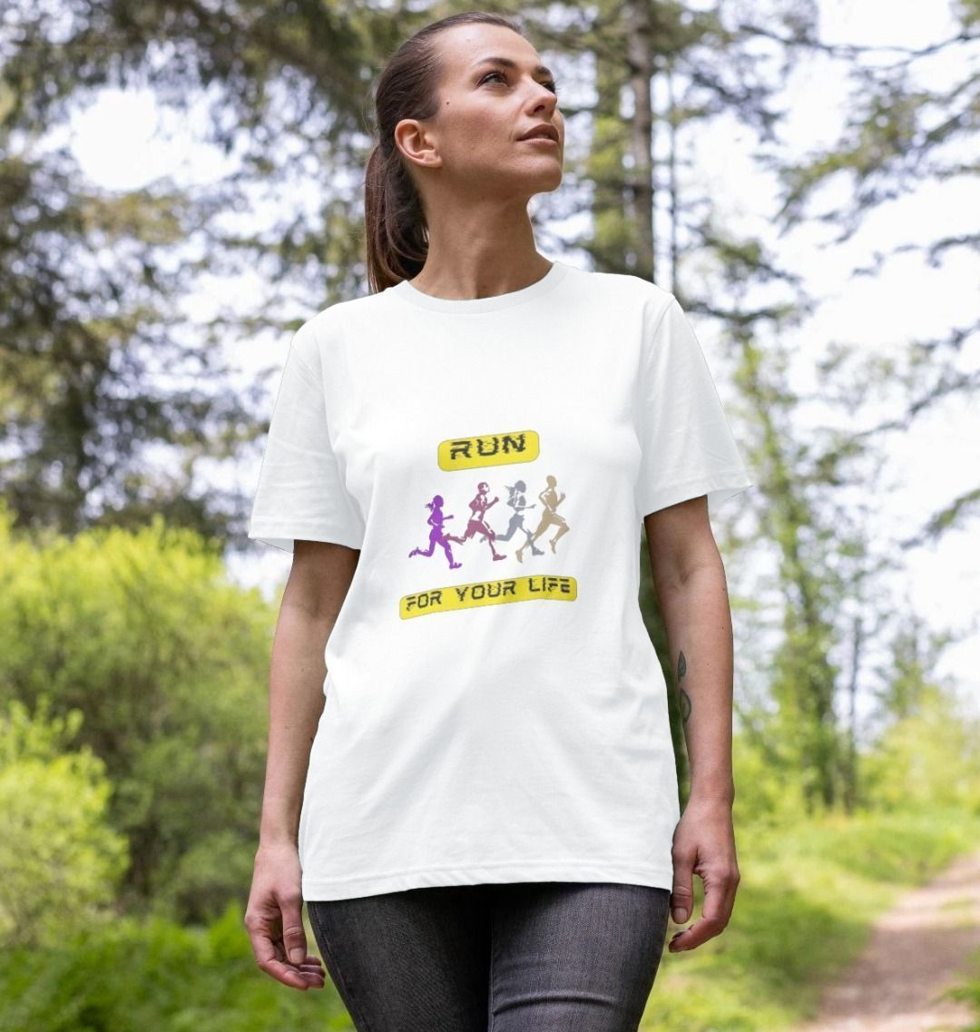 🇬🇧 Run For Your Life - Unisex Organic Cotton T-Shirt