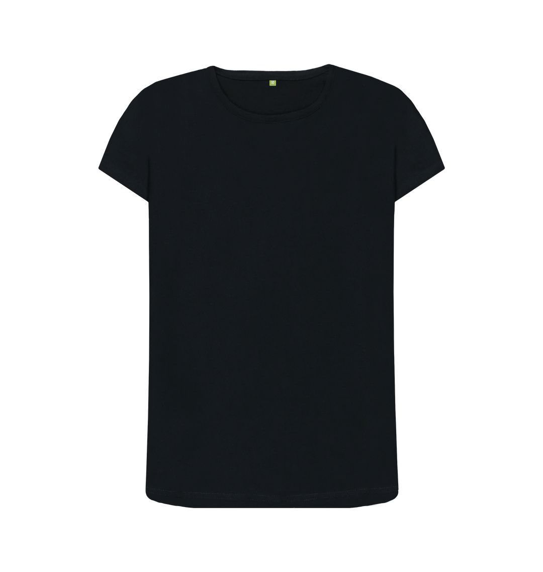 Black \\ud83c\\uddec\\ud83c\\udde7 Empty Canvas - Women's Organic Crew Neck T-shirt (Dark)