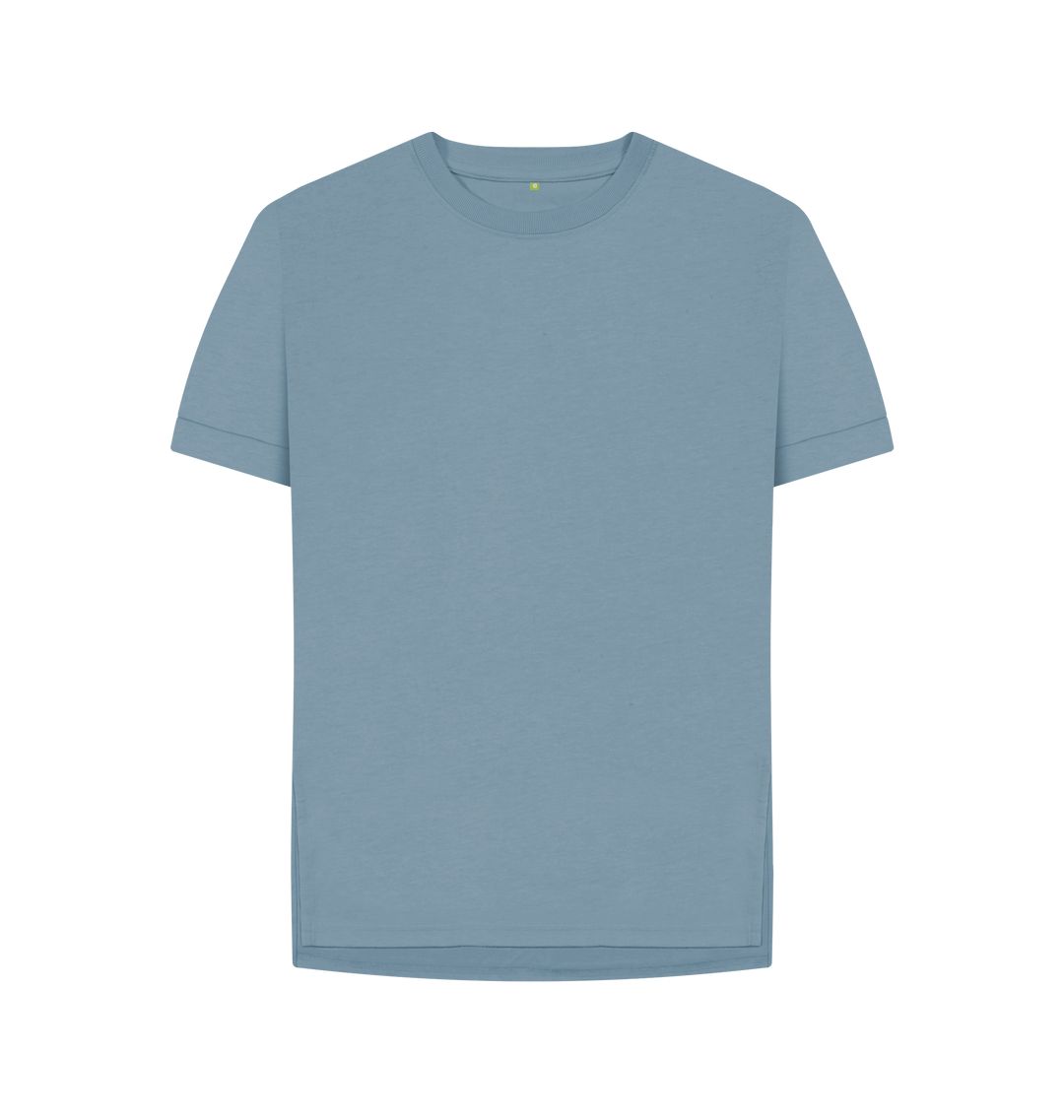 Stone Blue \ud83c\uddec\ud83c\udde7 Empty Canvas - Women's Organic Relaxed Fit Tee