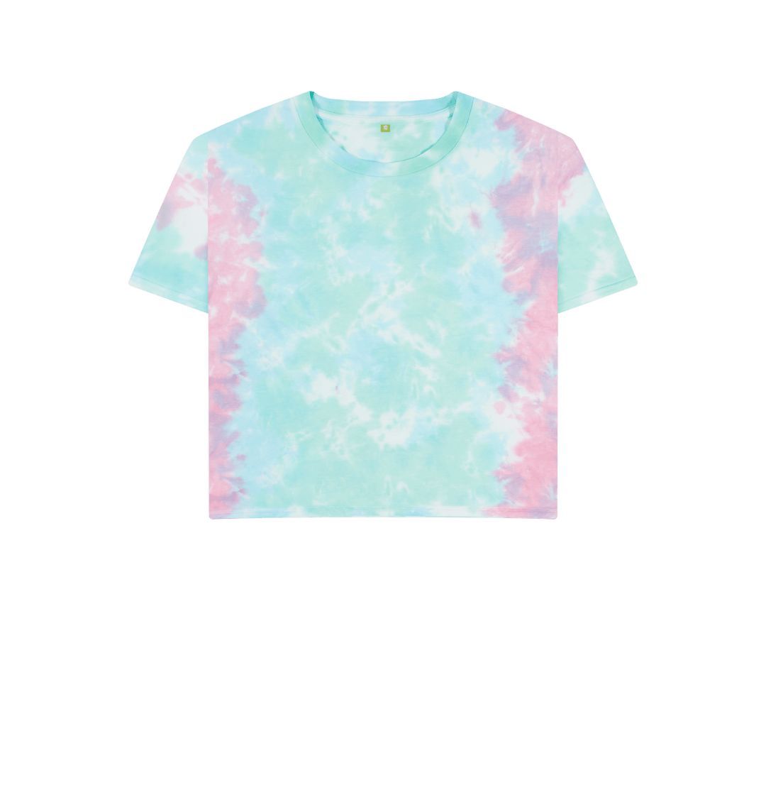 Pastel Tie Dye \\ud83c\\uddec\\ud83c\\udde7 Empty Canvas - Women's Organic Boxy Tee