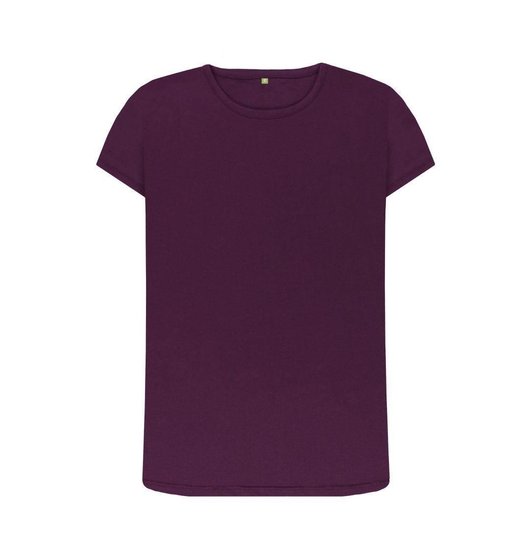 Purple \\ud83c\\uddec\\ud83c\\udde7 Empty Canvas - Women's Organic Crew Neck T-shirt (Dark)