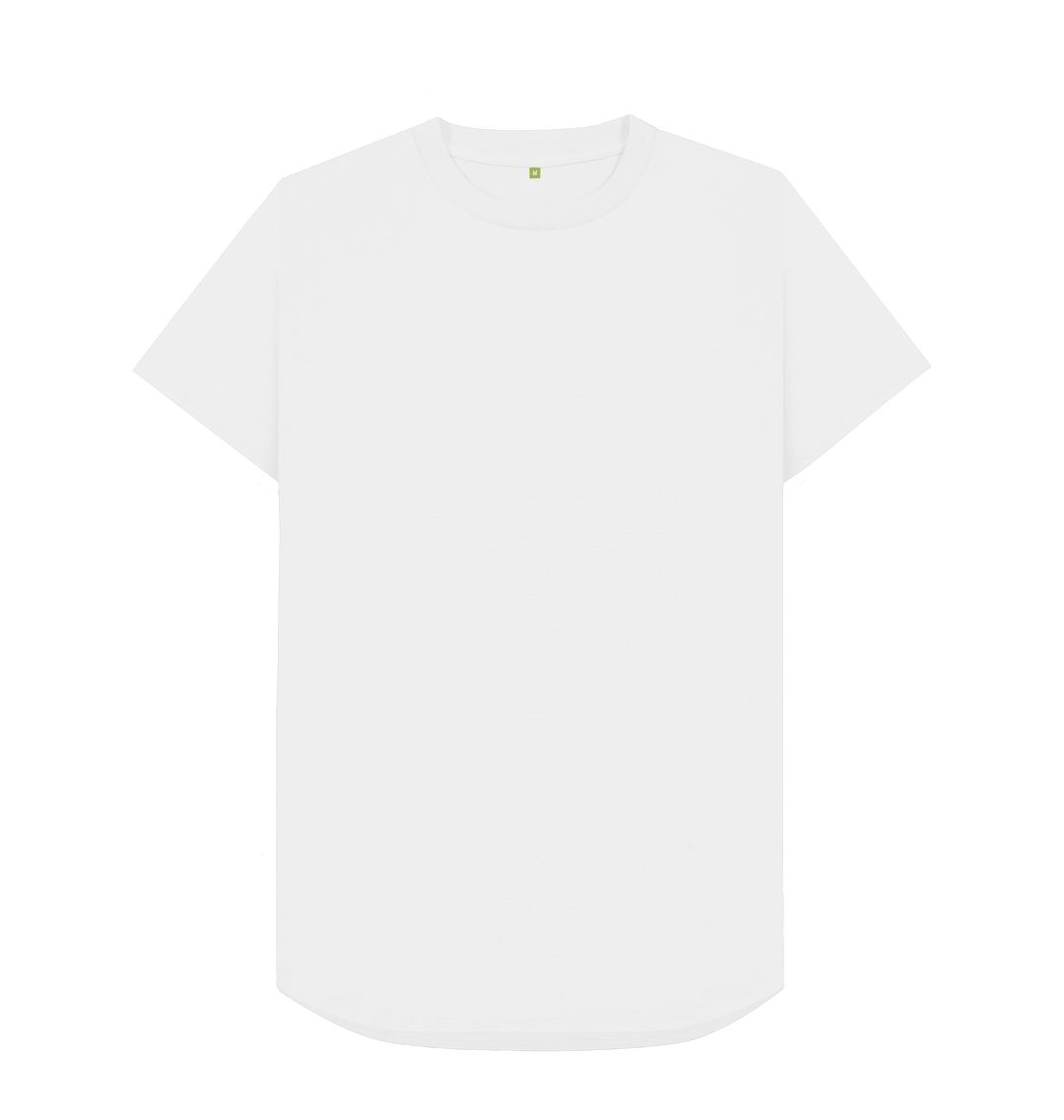 White \ud83c\uddec\ud83c\udde7 Empty Canvas - Men's Organic Longline T-shirt