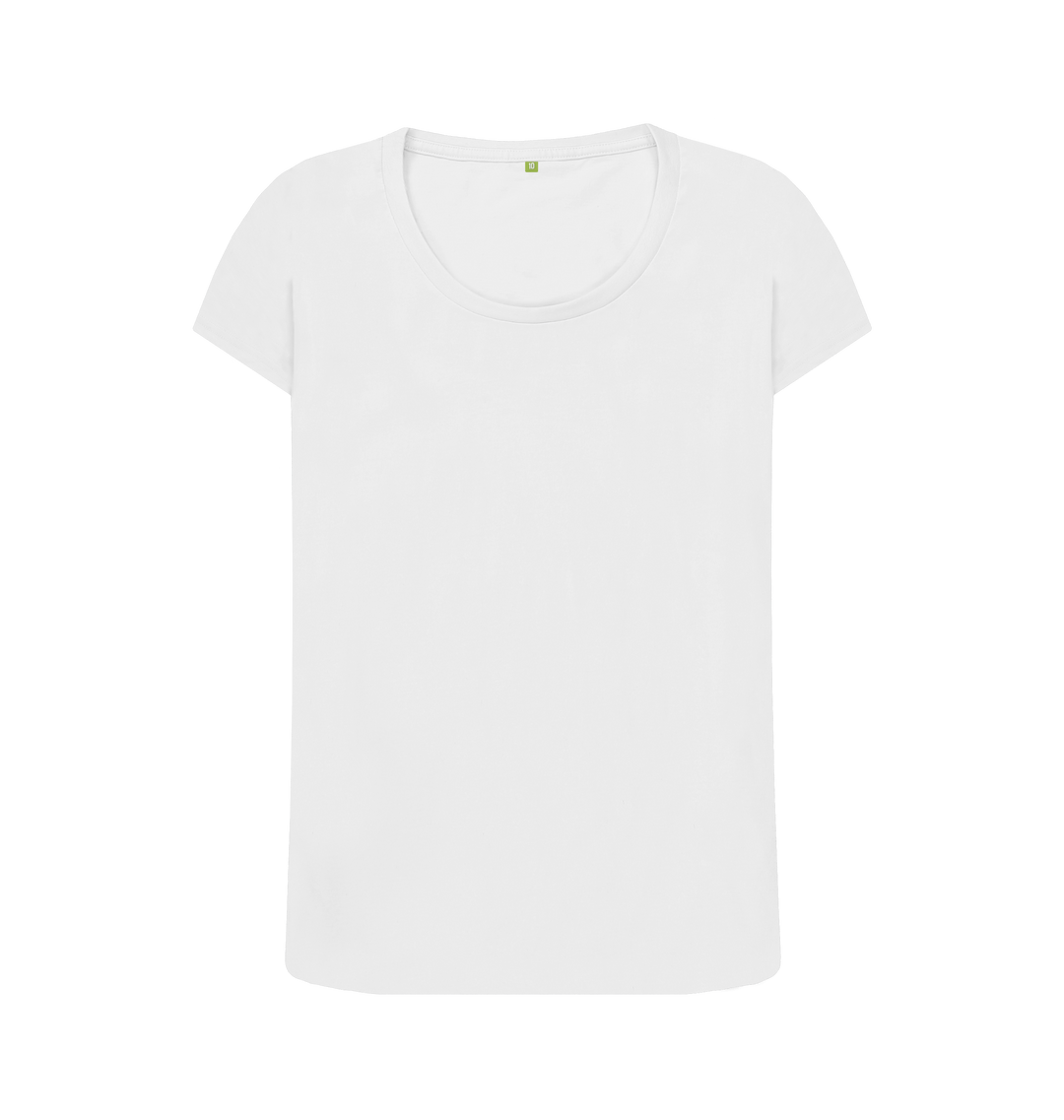 White Printed T-shirt Front