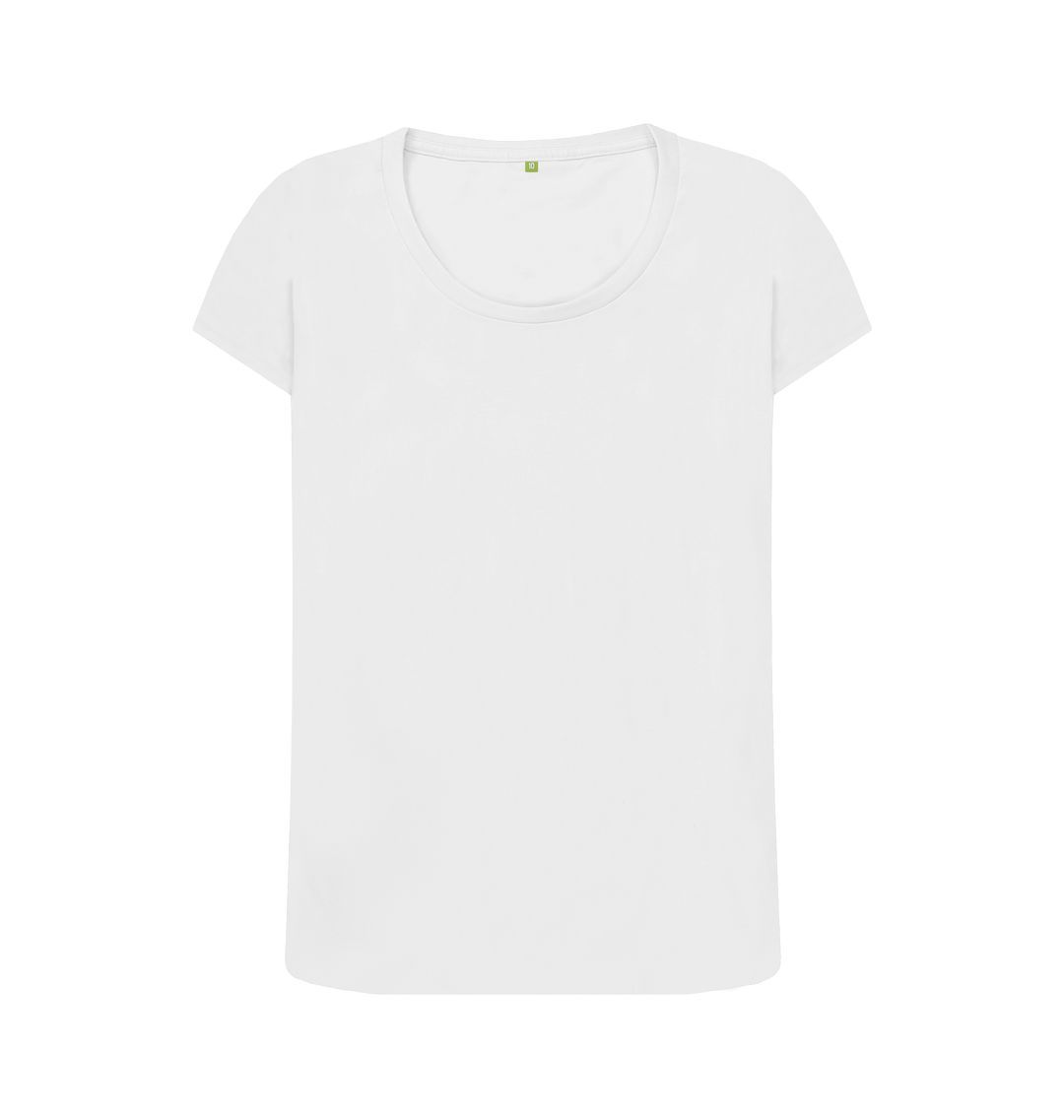 White \\\\ud83c\\\\uddec\\\\ud83c\\\\udde7 Empty Canvas - Women's Organic Scoop Neck T-shirt (Light)