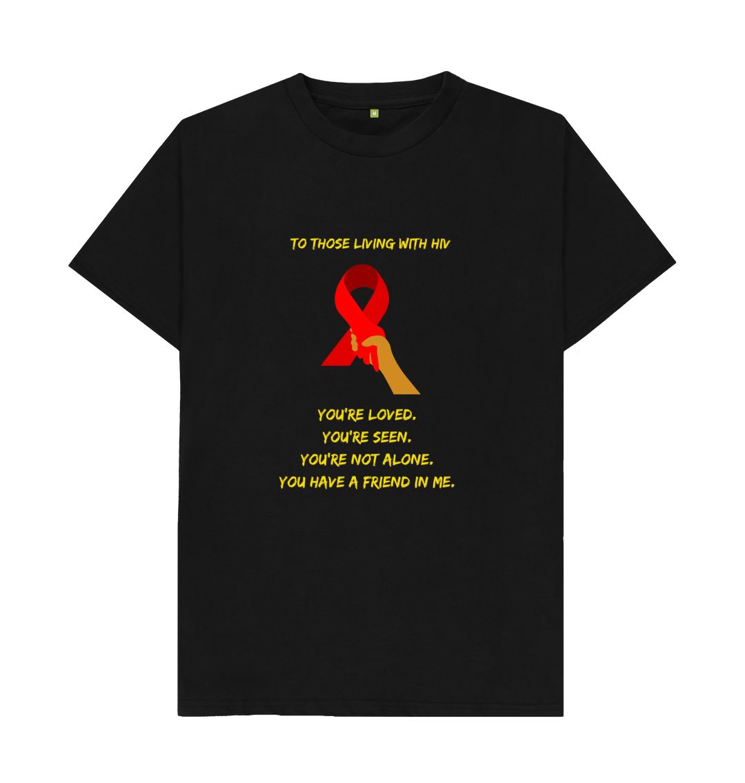 Black \ud83c\uddec\ud83c\udde7 HIV Outreach (Dark) - Unisex Organic Cotton T-Shirt