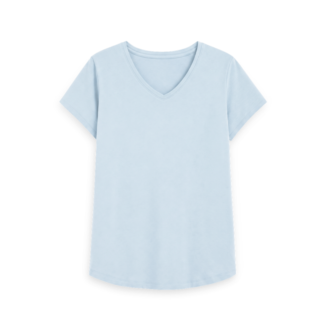 Sky Blue Printed T-shirt Front
