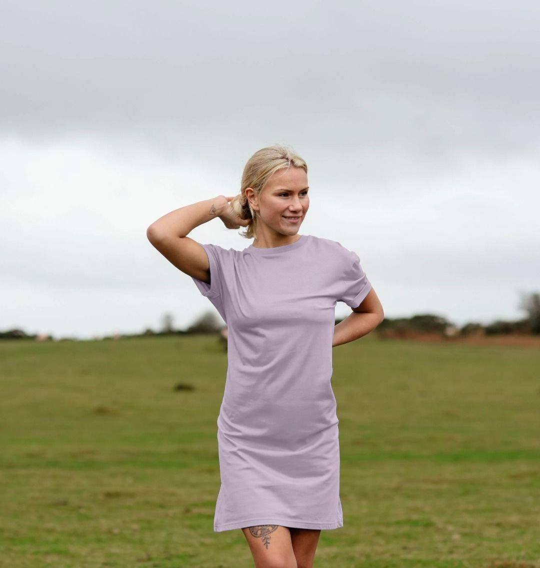 🇬🇧 Empty Canvas - Women's Organic T-shirt Dress