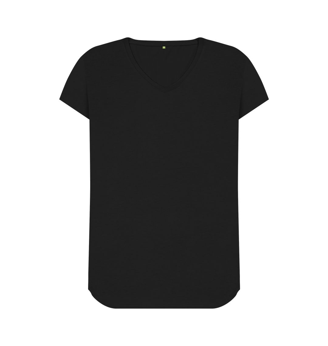 Black \\ud83c\\uddec\\ud83c\\udde7 Empty Canvas - Women's Organic V-Neck T-shirt