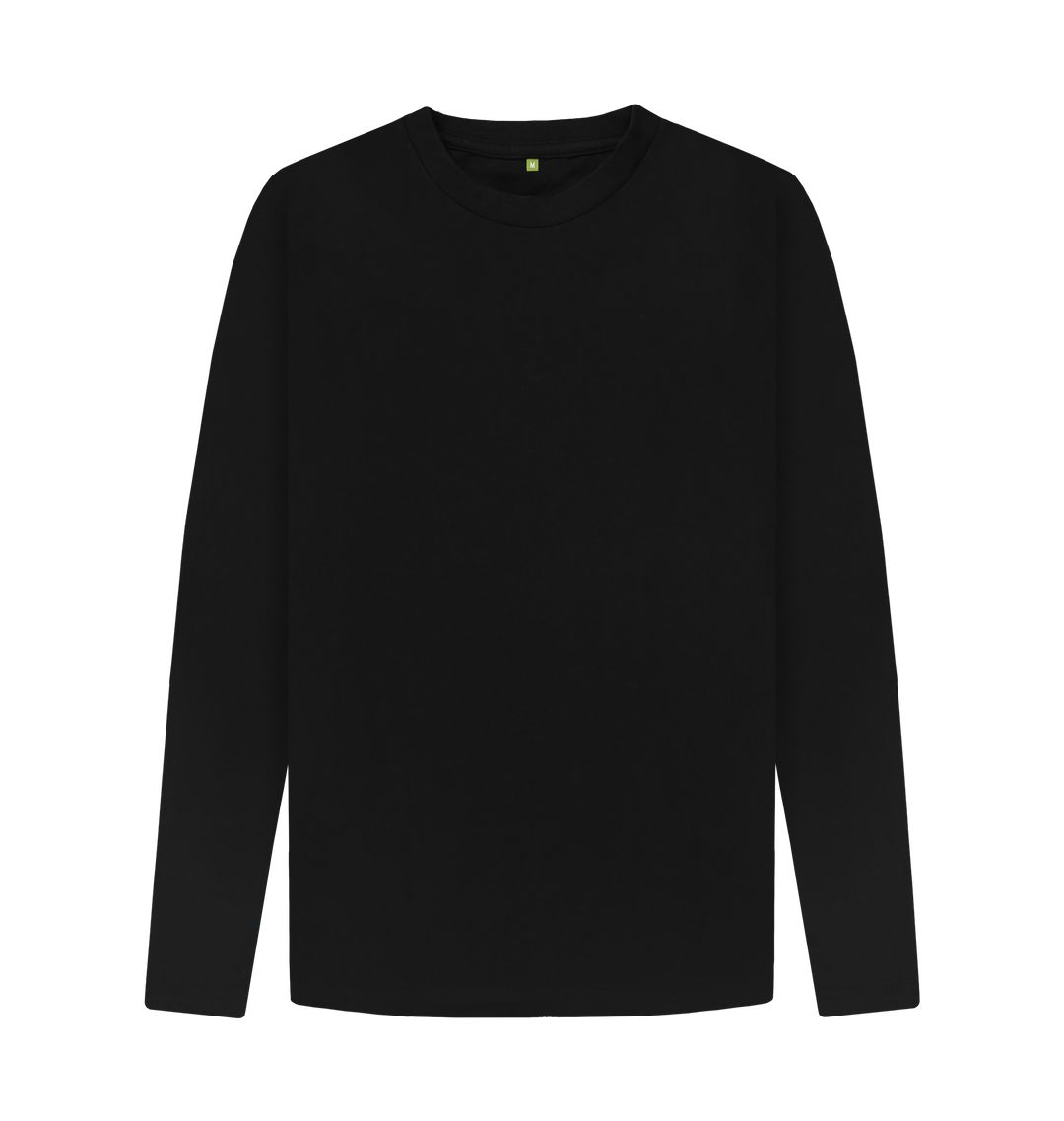 Black \ud83c\uddec\ud83c\udde7 Empty Canvas - Men's Organic Long Sleeve T-shirt