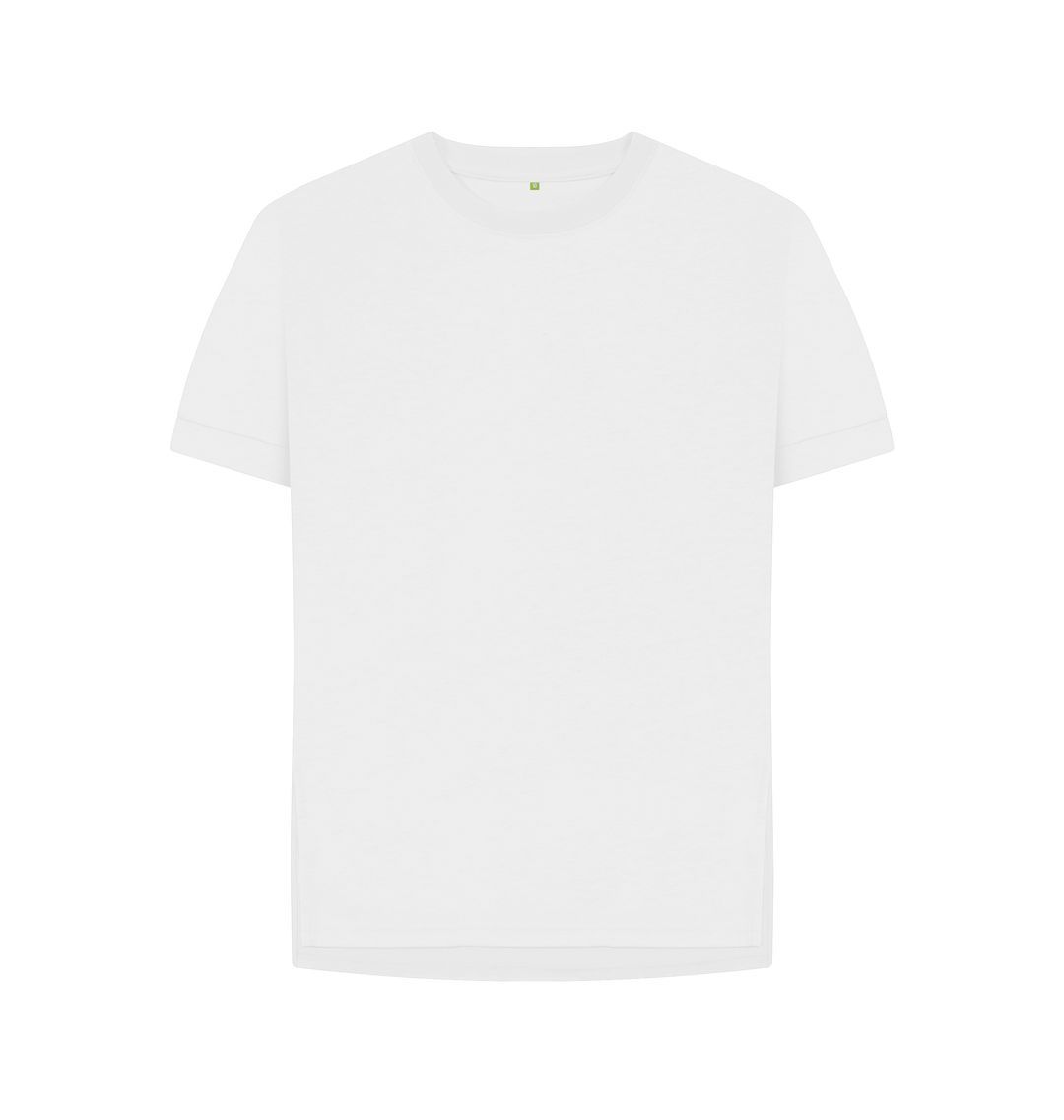 White \\ud83c\\uddec\\ud83c\\udde7 Empty Canvas - Women's Organic Relaxed Fit Tee