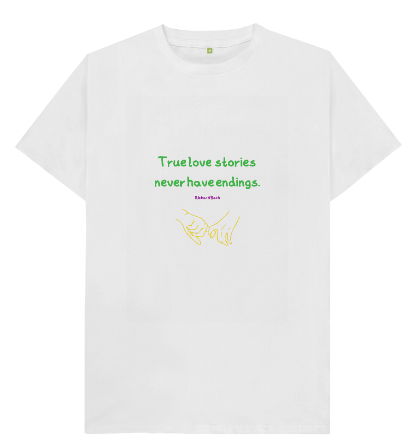 🇬🇧 True Love Stories Never Have Endings - Unisex Organic Cotton T-Shirt