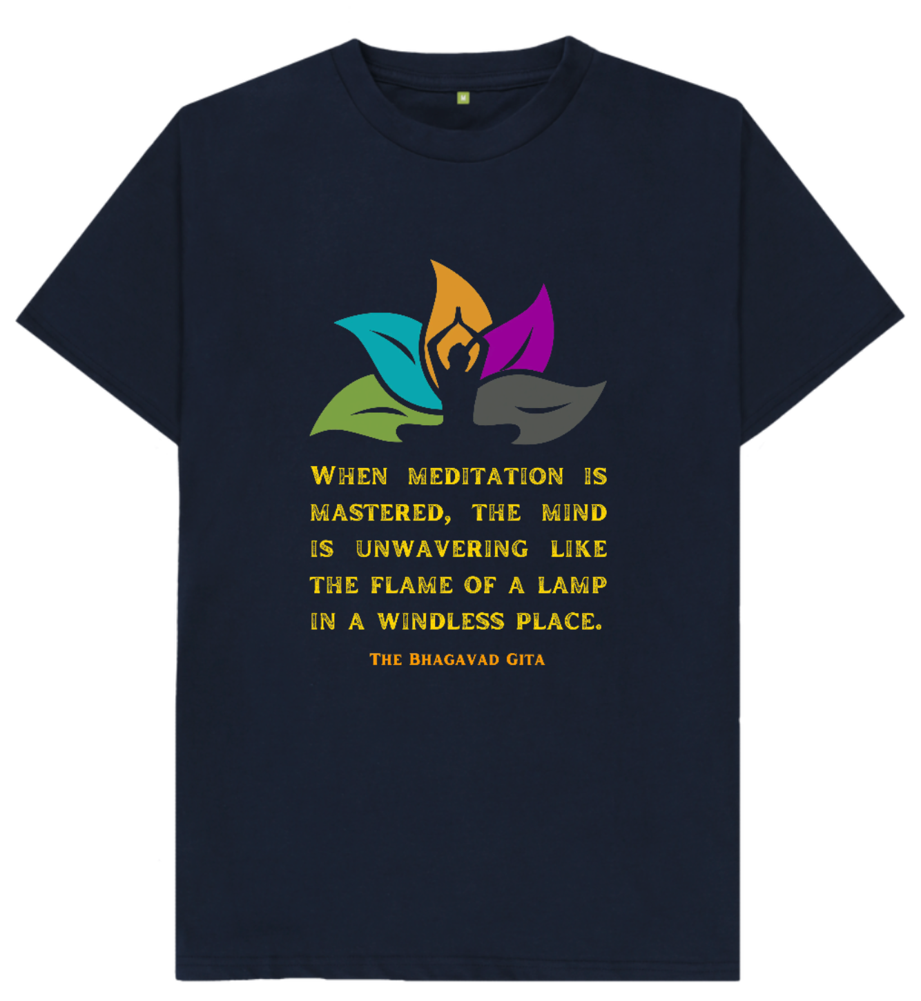 🇬🇧 Meditation: The Ultimate Mind Medicine (Dark) - Unisex Organic Cotton T-Shirt