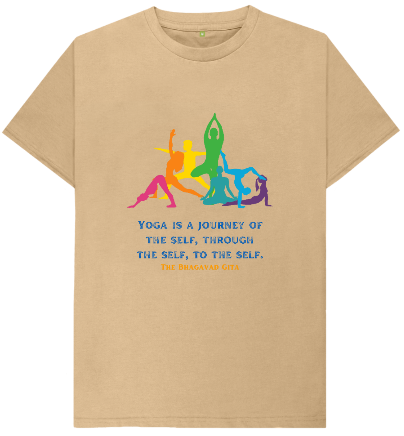 🇬🇧 Yoga is a journey (Light) - Unisex Organic Cotton T-Shirt