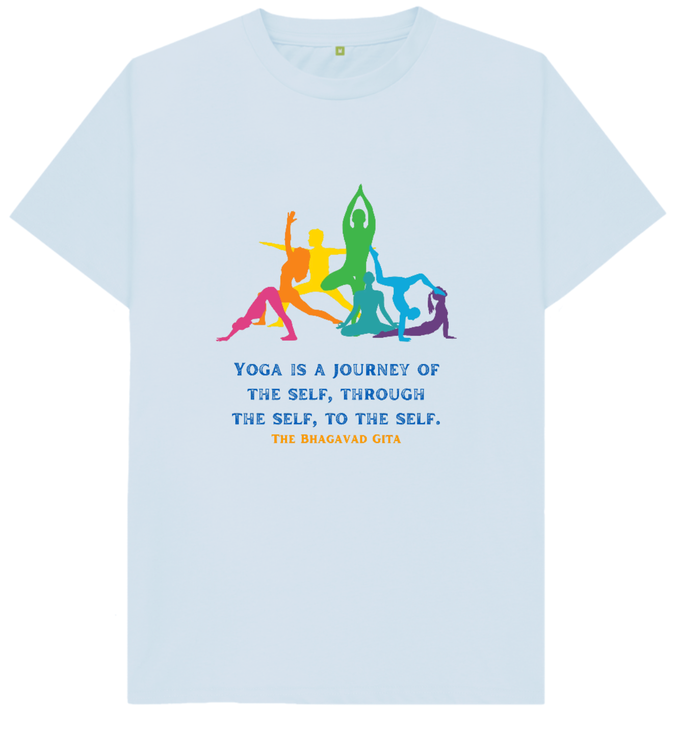 🇬🇧 Yoga is a journey (Light) - Unisex Organic Cotton T-Shirt