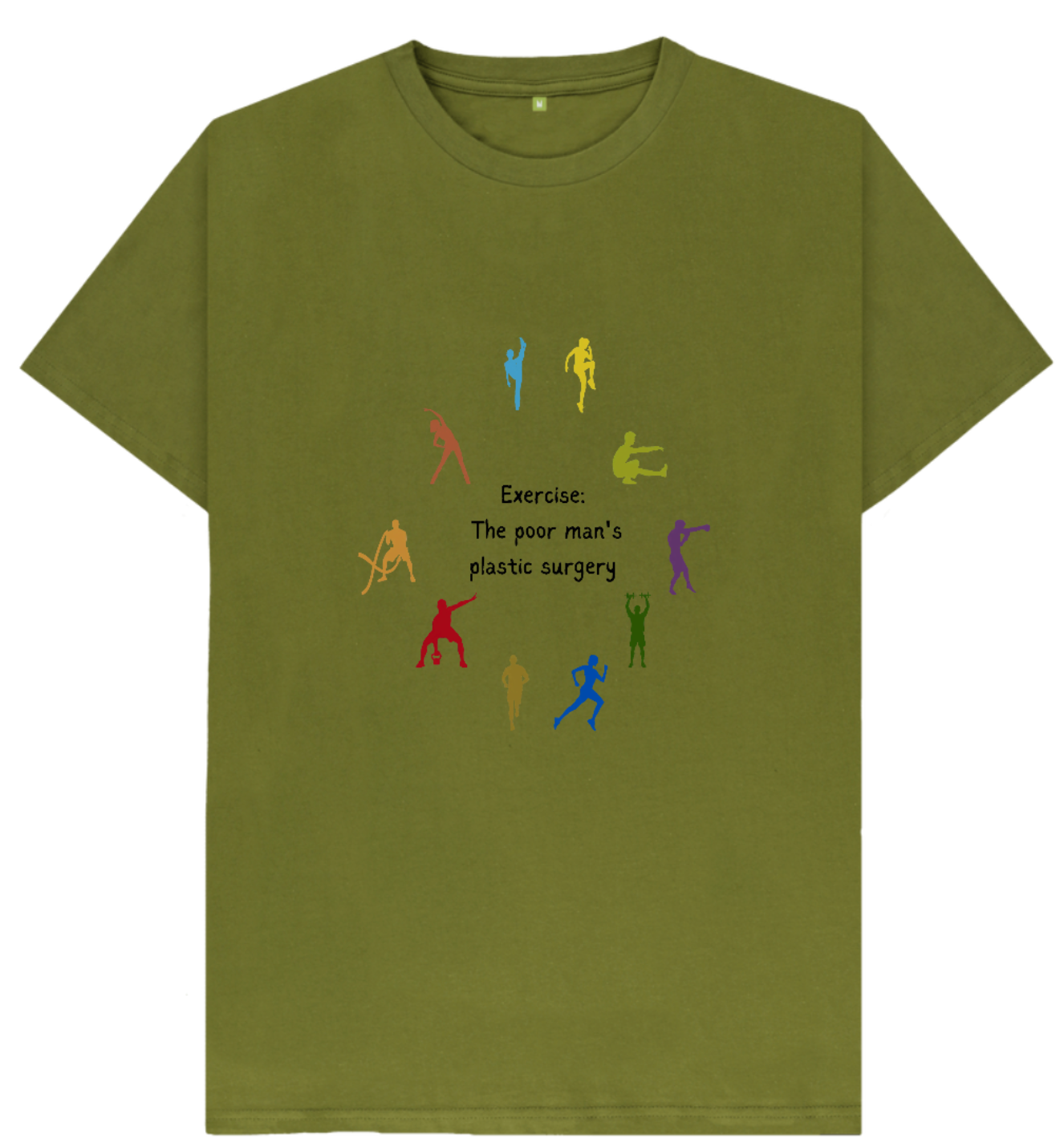 🇬🇧 Exercise The Poor Man's Plastic Surgery (Light) - Unisex Organic Cotton T-Shirt