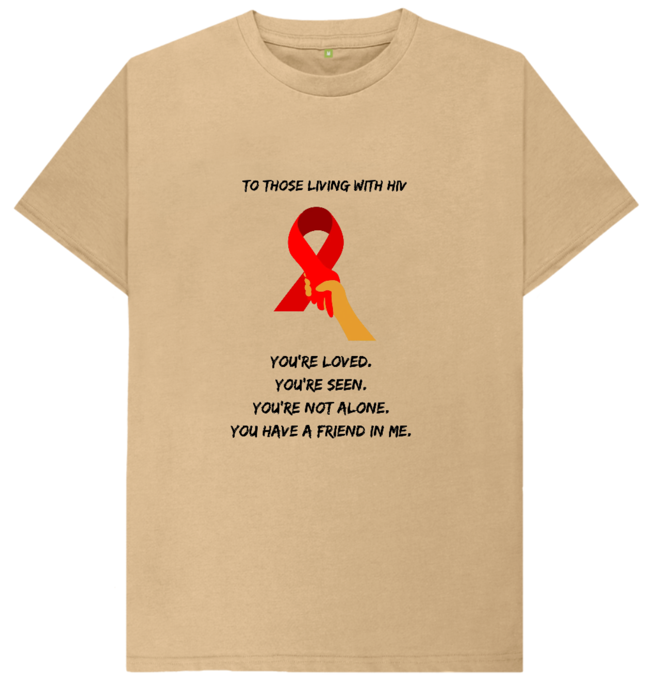 🇬🇧 HIV Outreach (Light) - Unisex Organic Cotton T-Shirt