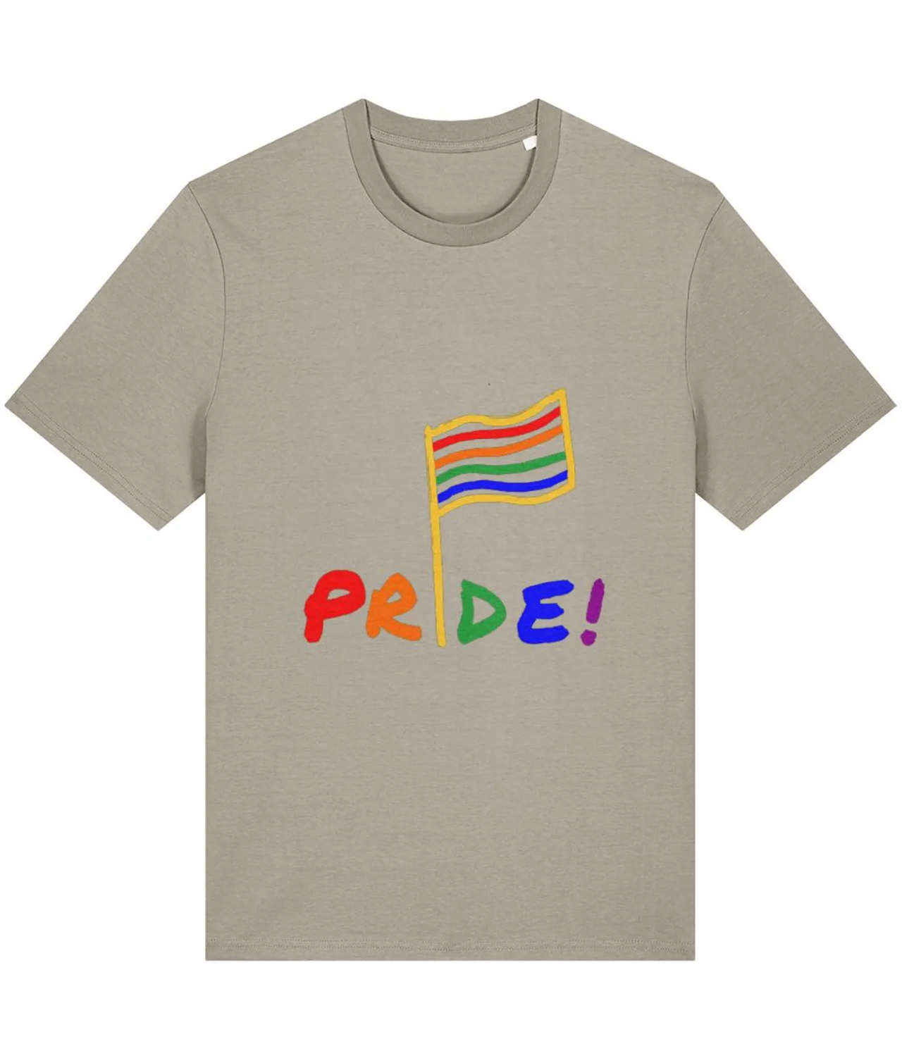 Organic Cotton Pride Rainbow T-Shirt - LGBTQ+ Unisex Tee