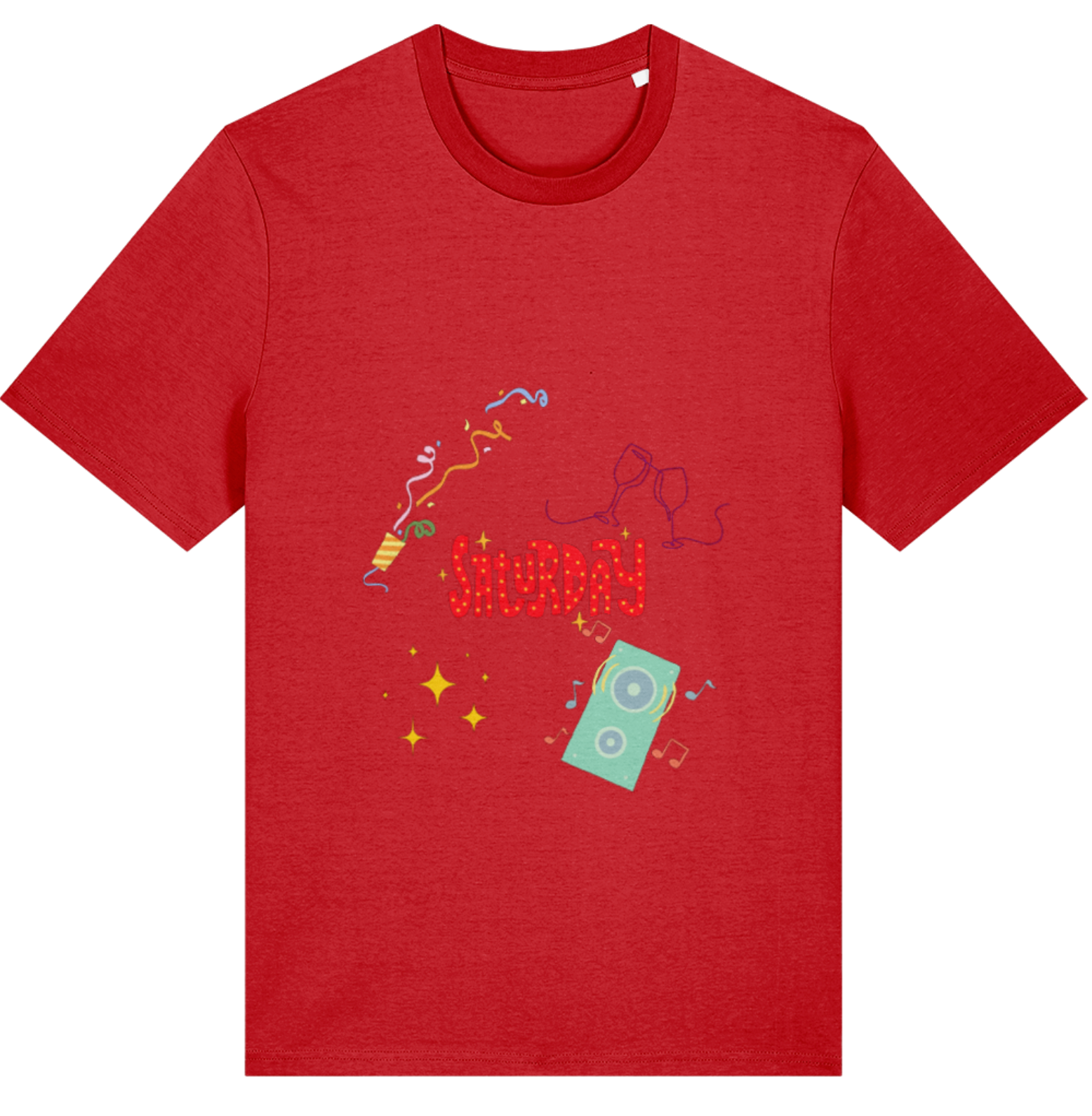 Organic Cotton Funny Saturday Night - Unisex Tee