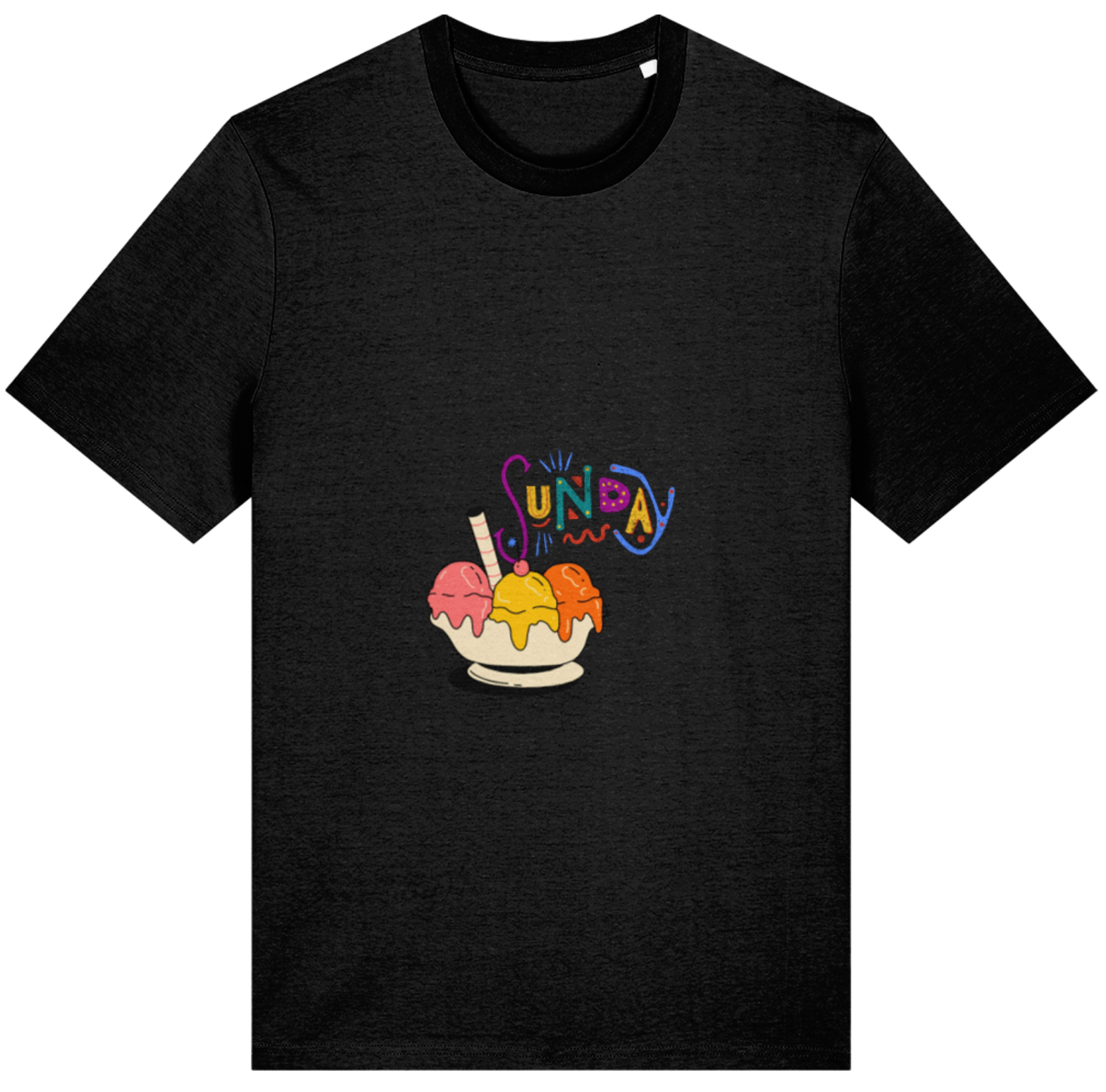 Organic Cotton Funny Sunday Sundae - Unisex Tee