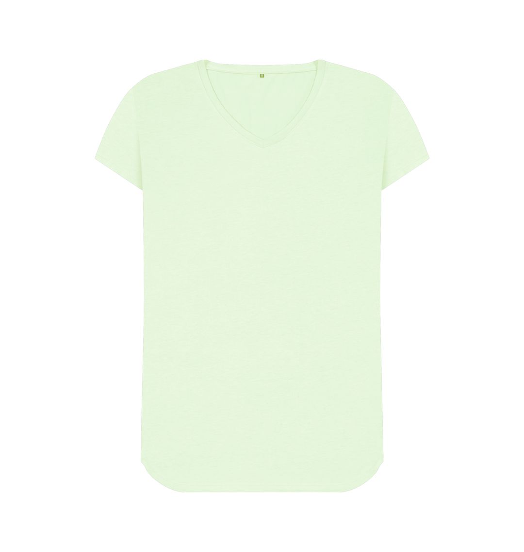 Pastel Green \\ud83c\\uddec\\ud83c\\udde7 Empty Canvas - Women's Organic V-Neck T-shirt