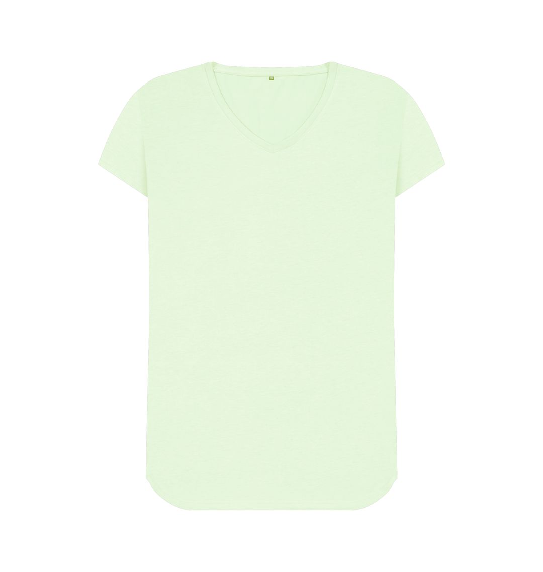 Pastel Green \\ud83c\\uddec\\ud83c\\udde7 Empty Canvas - Women's Organic V-Neck T-shirt