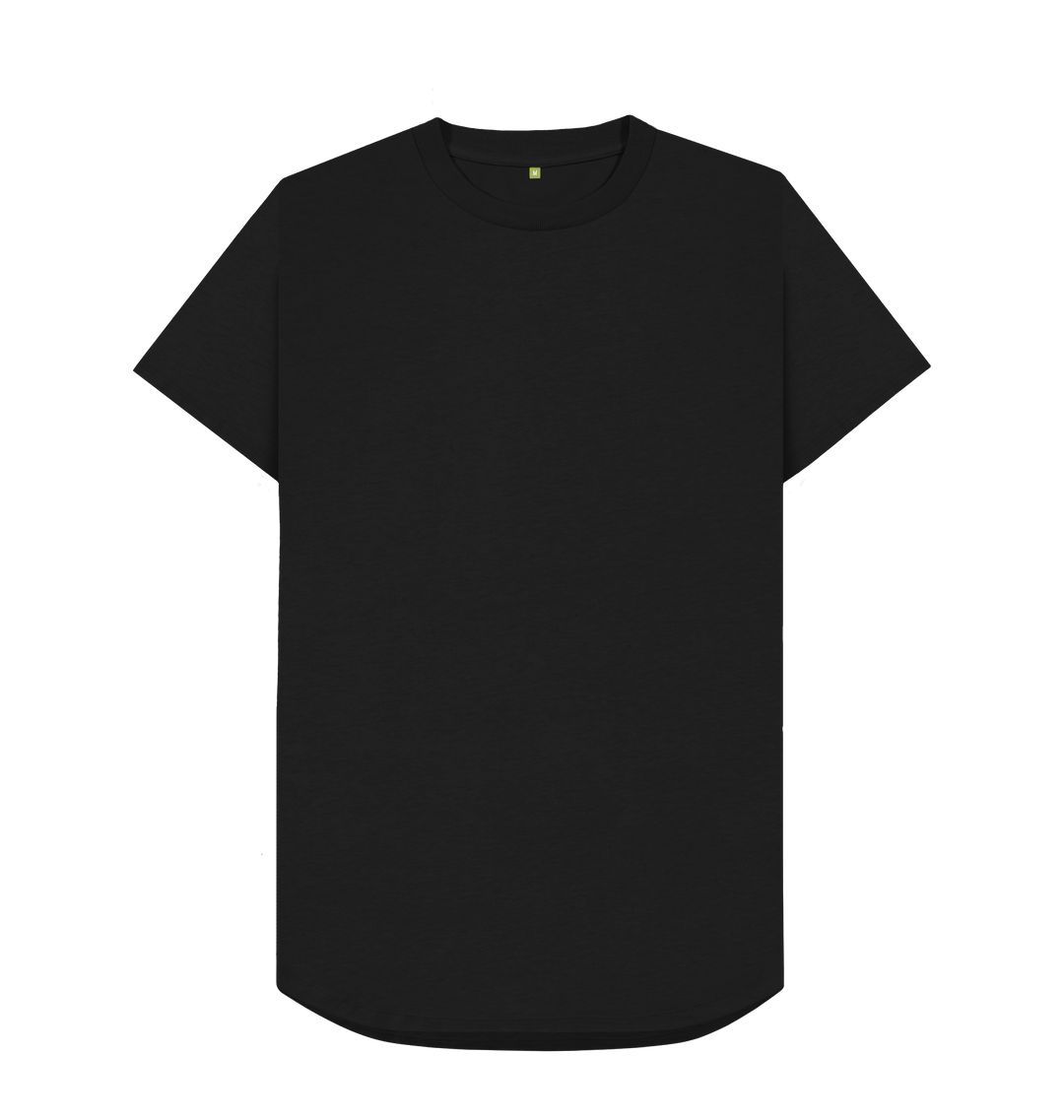 Black \ud83c\uddec\ud83c\udde7 Empty Canvas - Men's Organic Longline T-shirt